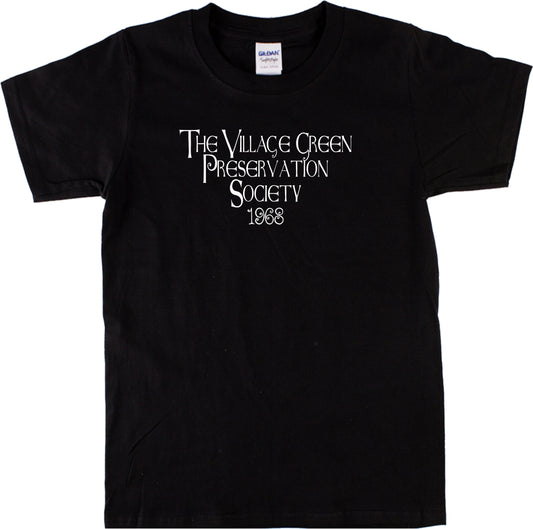 The Village Green Preservation Society T-Shirt - 60s, Rock, Various Colours
