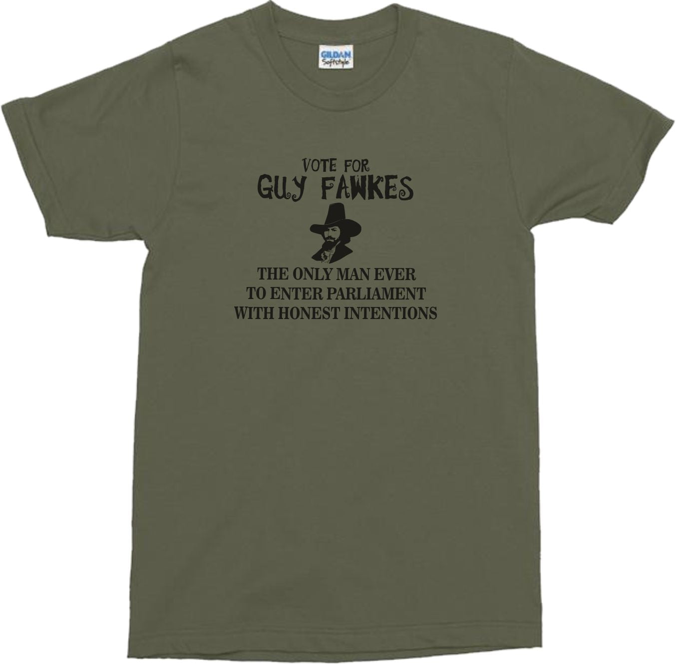 Guy Fawkes T-Shirt - Bonfire Political Protest, S-XXL