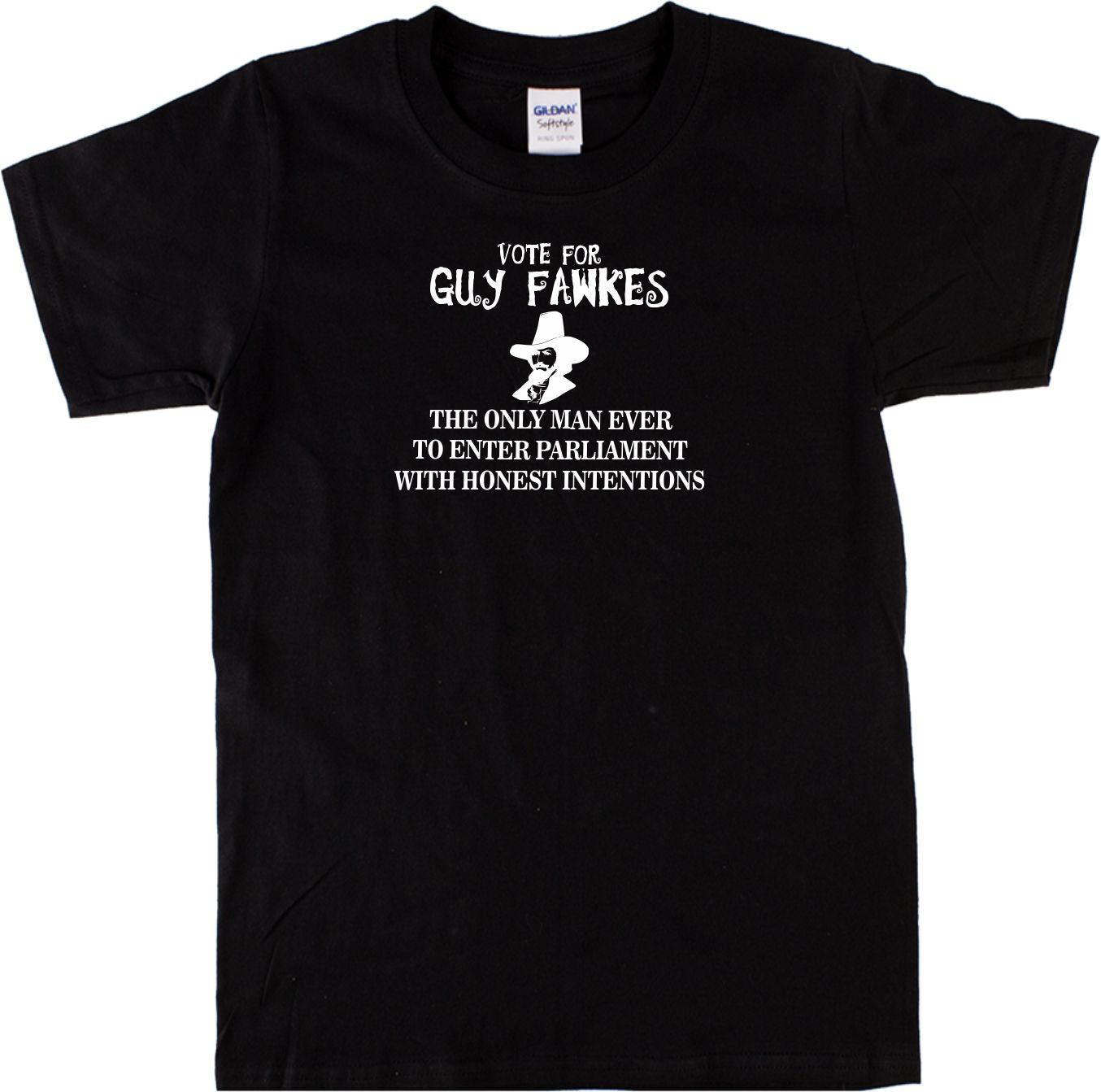 Guy Fawkes T-Shirt - Bonfire Political Protest, S-XXL