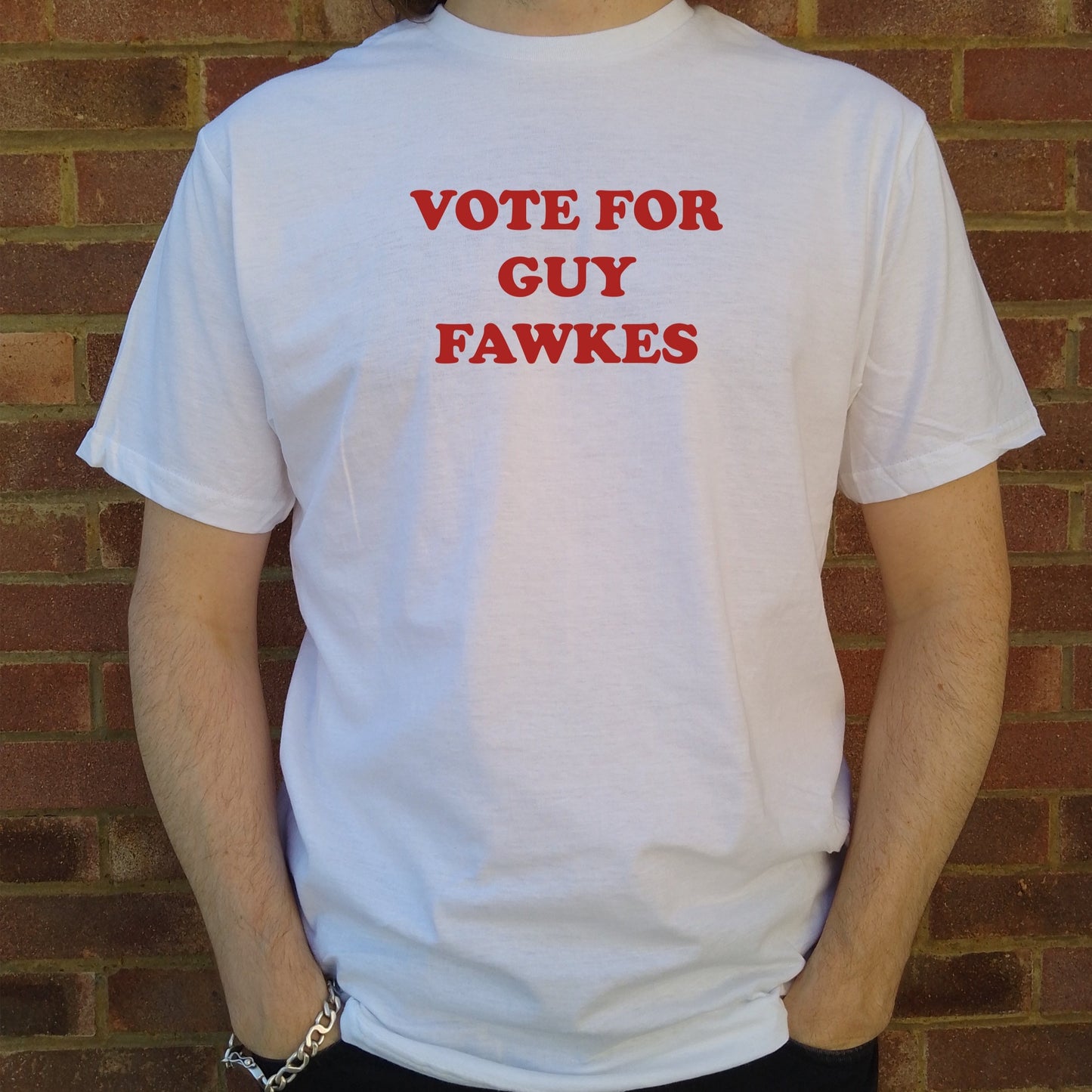 Vote Guy Fawkes T-Shirt - Napoleon Dynamite College Style, Political Protest, Various Colours