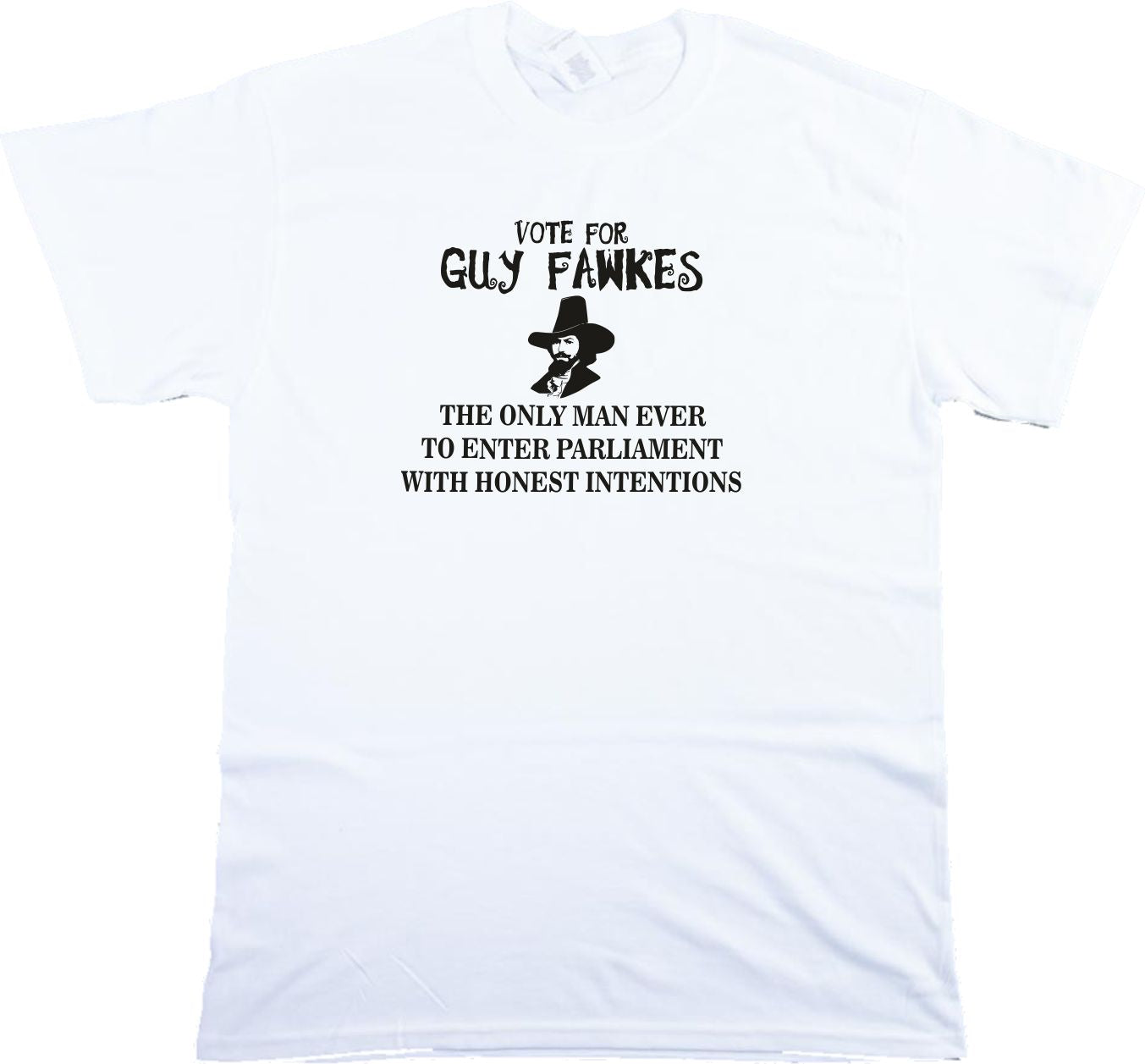 Guy Fawkes T-Shirt - Bonfire Political Protest, S-XXL
