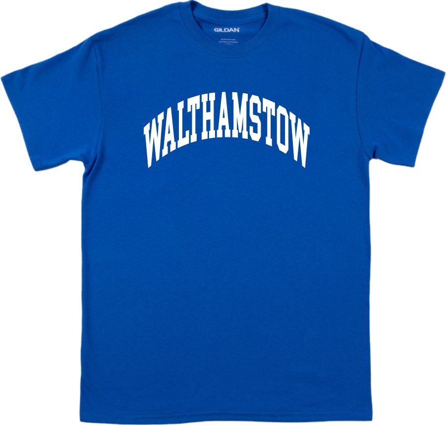 Walthamstow (London) Souvenir T-Shirt - Retro College Style, Various Colours