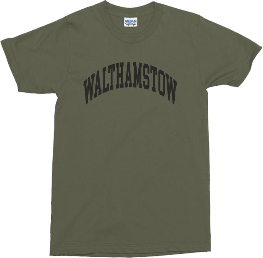 Walthamstow (London) Souvenir T-Shirt - Retro College Style, Various Colours