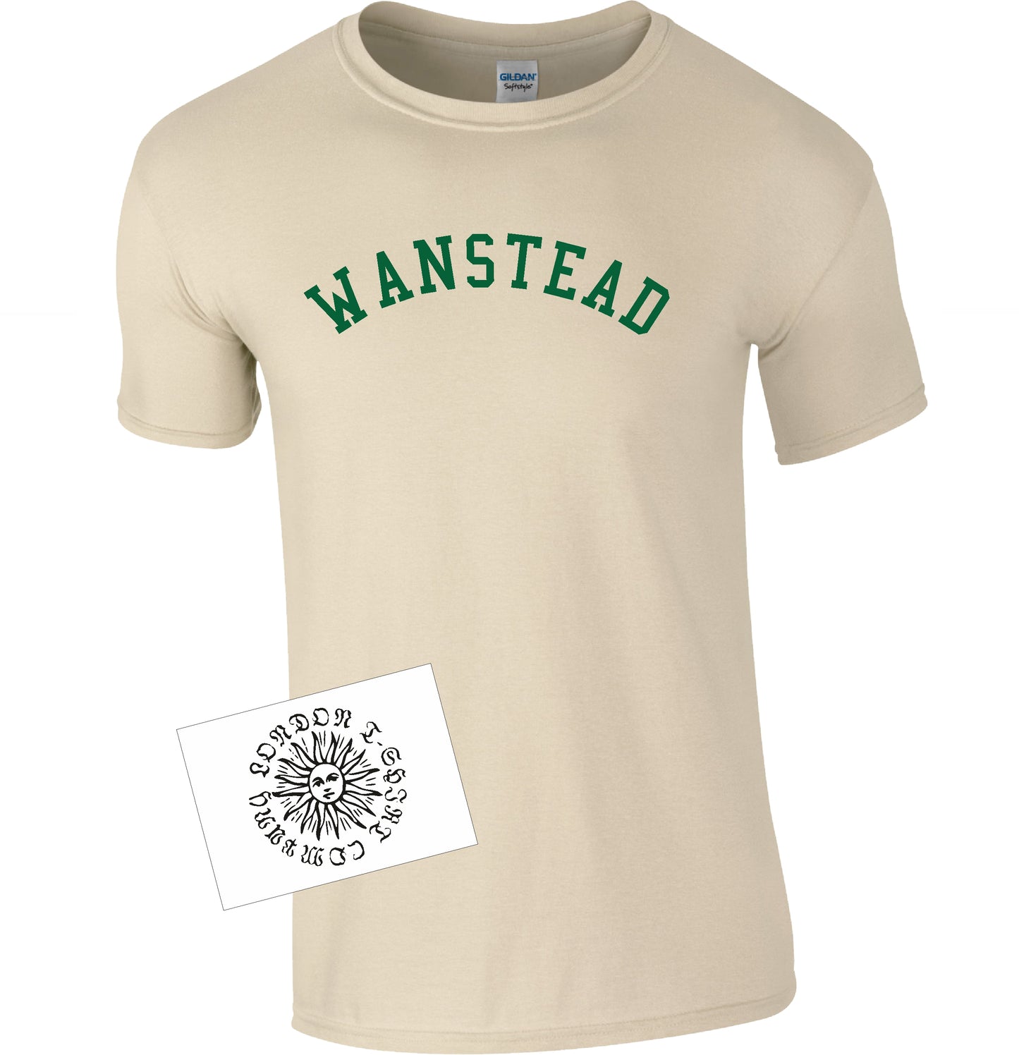 Wanstead T-Shirt - Varsity College Preppy Style, Wanstead Flats, Various Colours