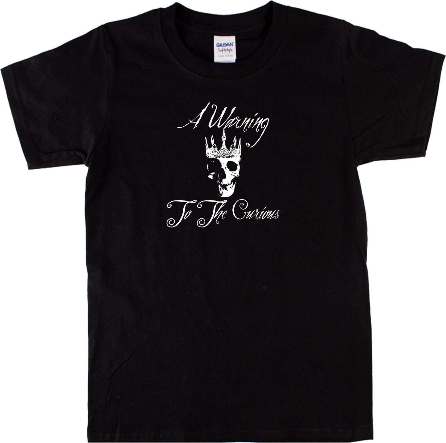 M. R. James 'A Warning To The Curious' T-Shirt - Ghost Story, Skull Crown, S-XXL