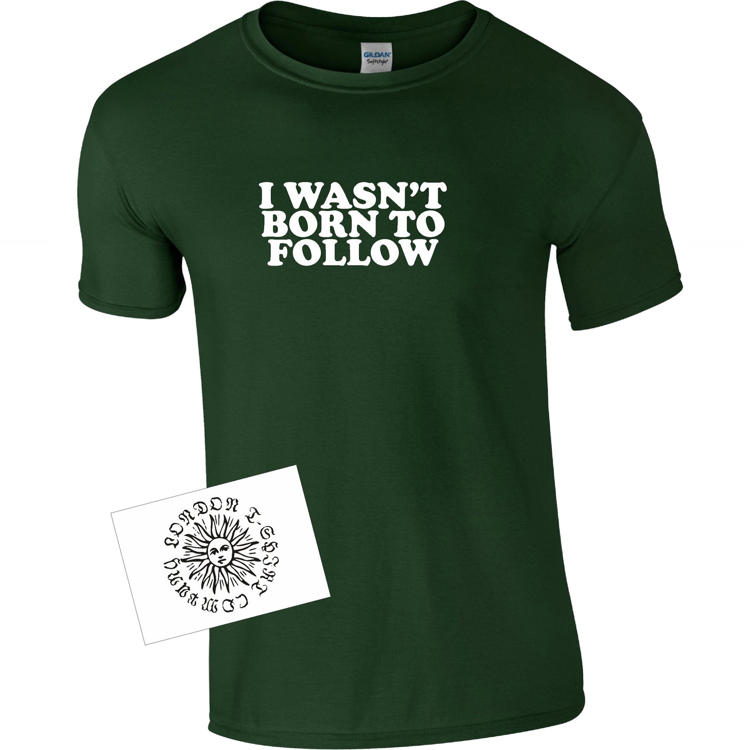 I Wasn't Born To Follow T-Shirt - Retro Slogan Top, Rebel, The Byrds, Various Colours