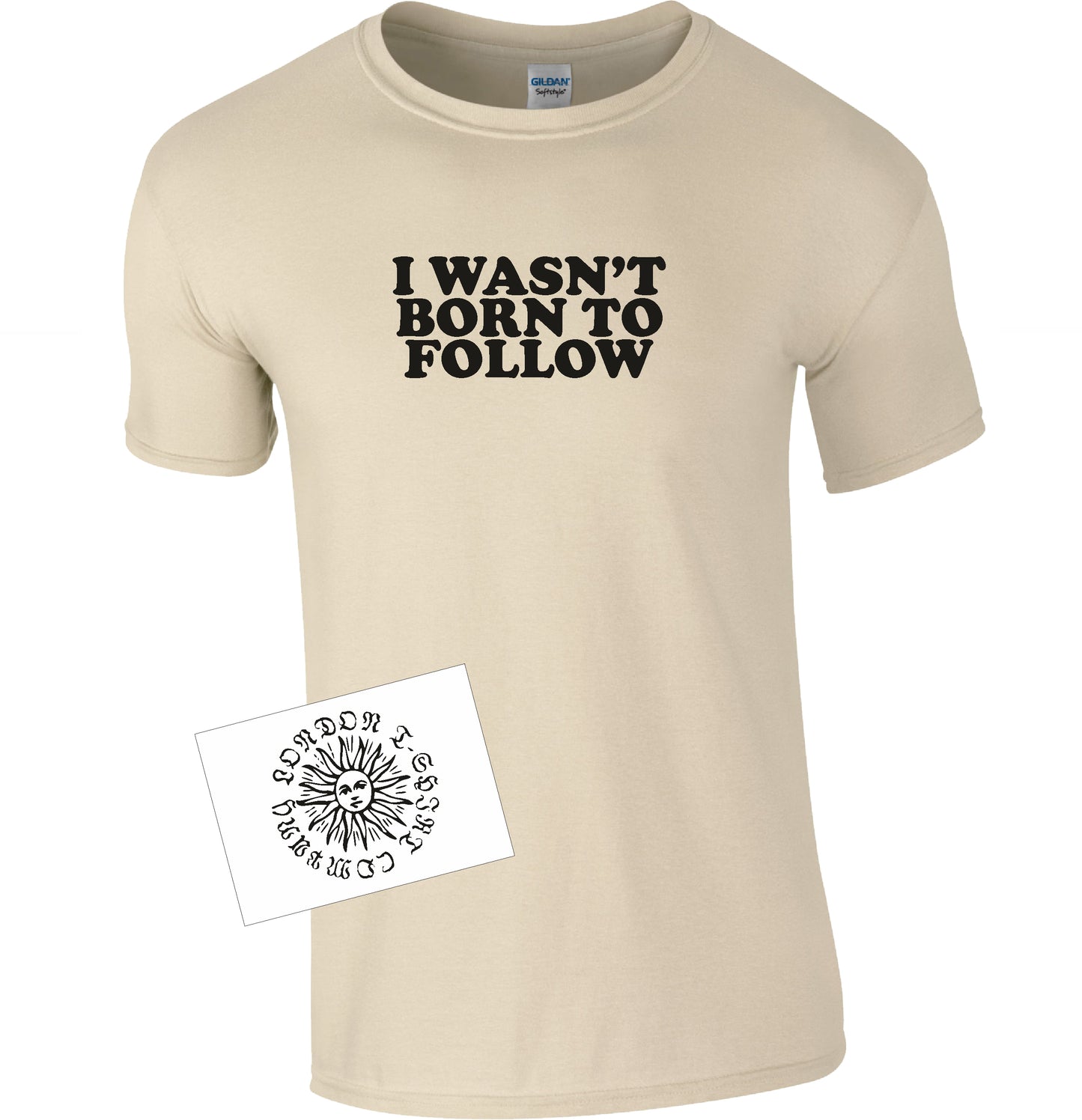 I Wasn't Born To Follow T-Shirt - Retro Slogan Top, Rebel, The Byrds, Various Colours