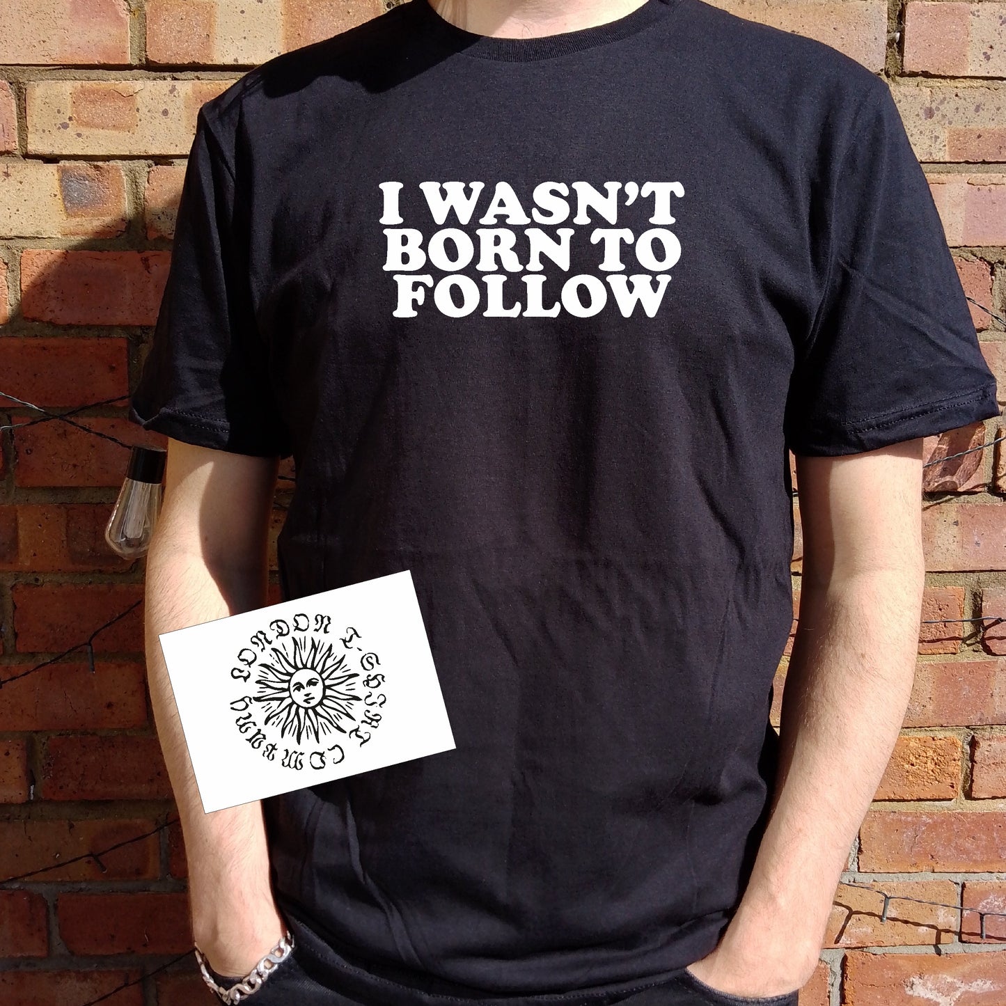 I Wasn't Born To Follow T-Shirt - Retro Slogan Top, Rebel, The Byrds, Various Colours