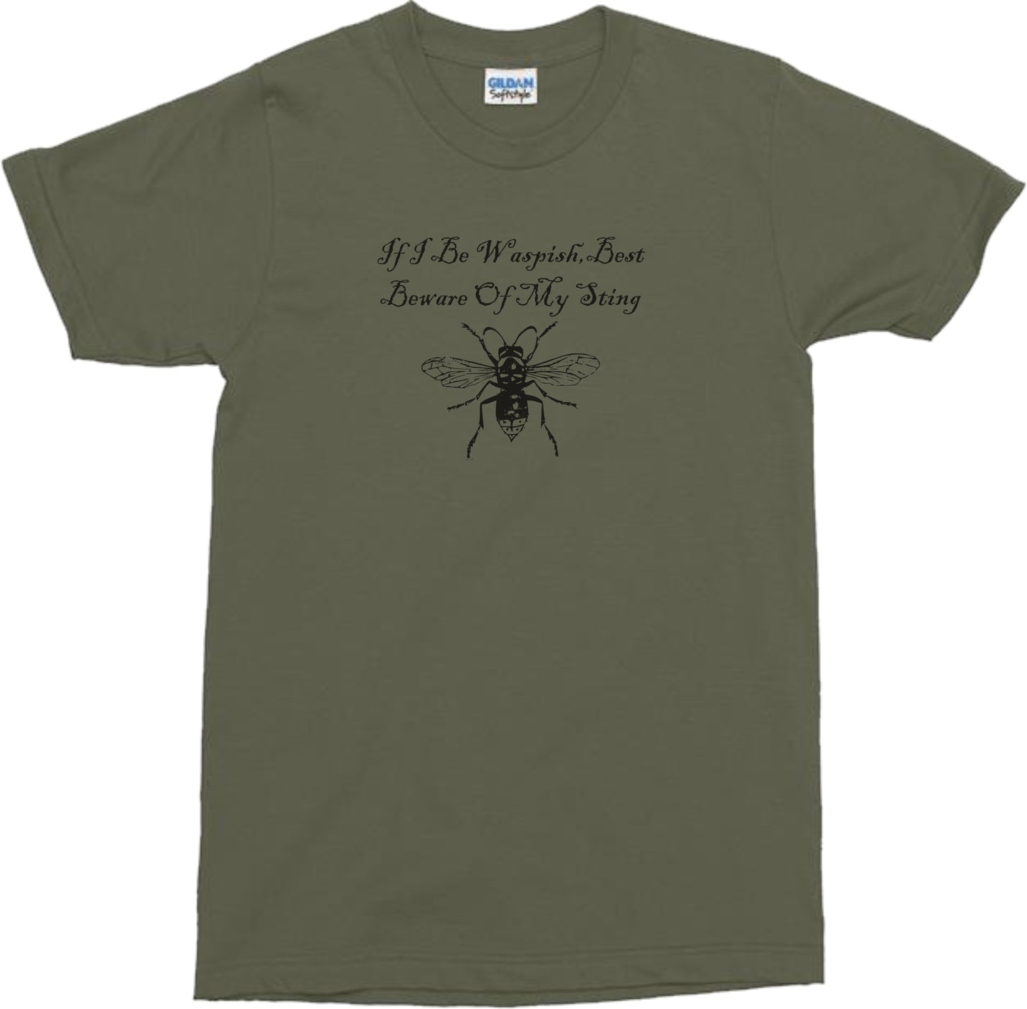 Shakespeare 'Wasp' T-Shirt - The Taming of the Shrew, Waspish Quote, Various Colours