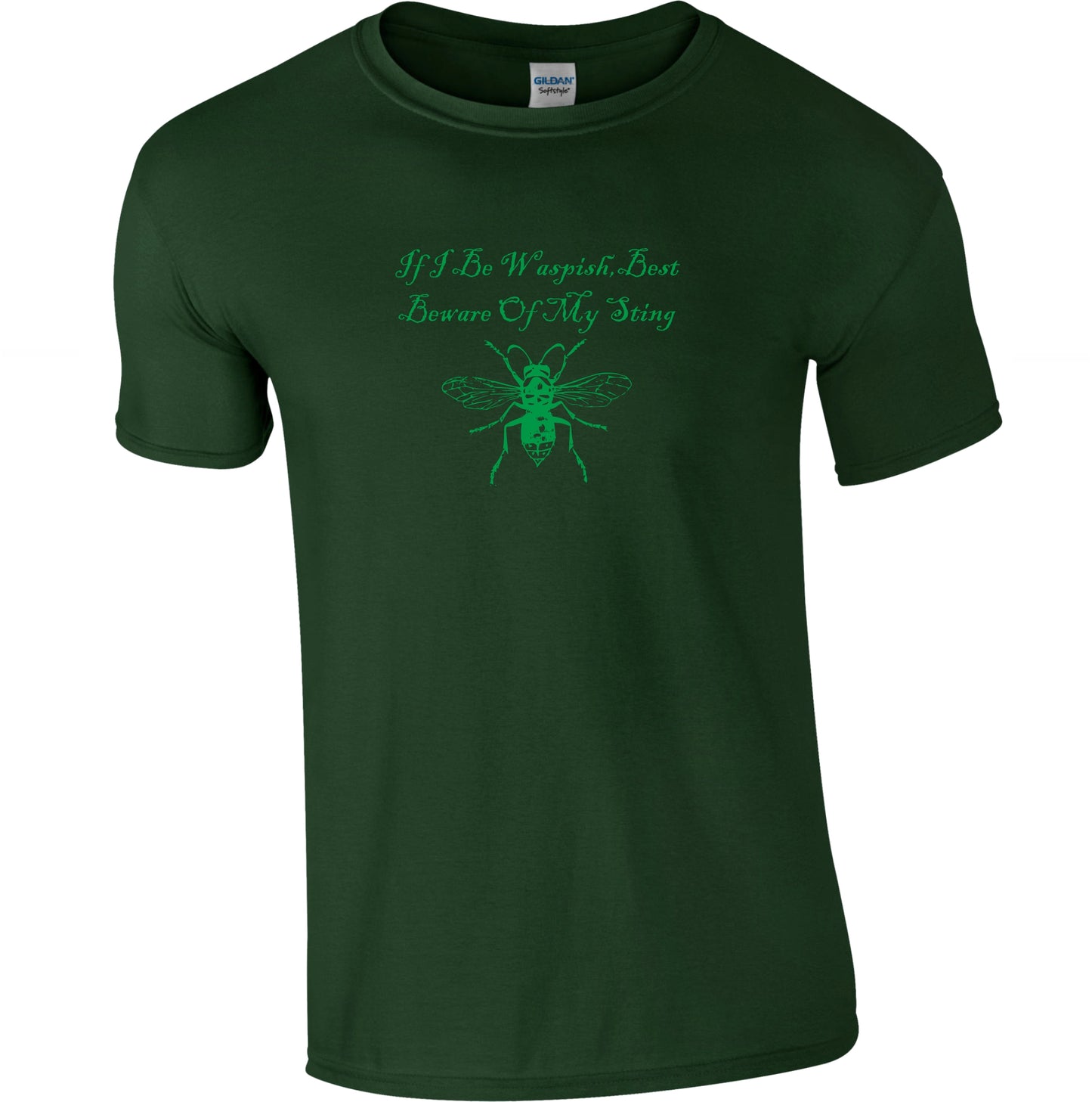 Shakespeare 'Wasp' T-Shirt - The Taming of the Shrew, Waspish Quote, Various Colours