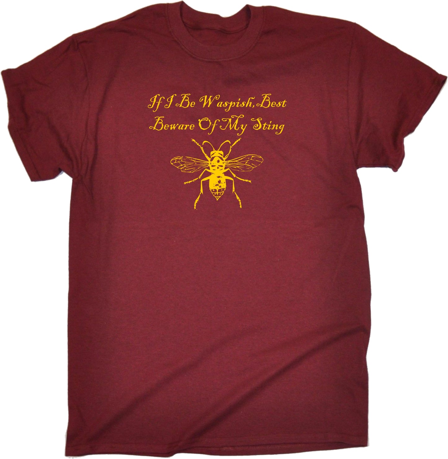 Shakespeare 'Wasp' T-Shirt - The Taming of the Shrew, Waspish Quote, Various Colours