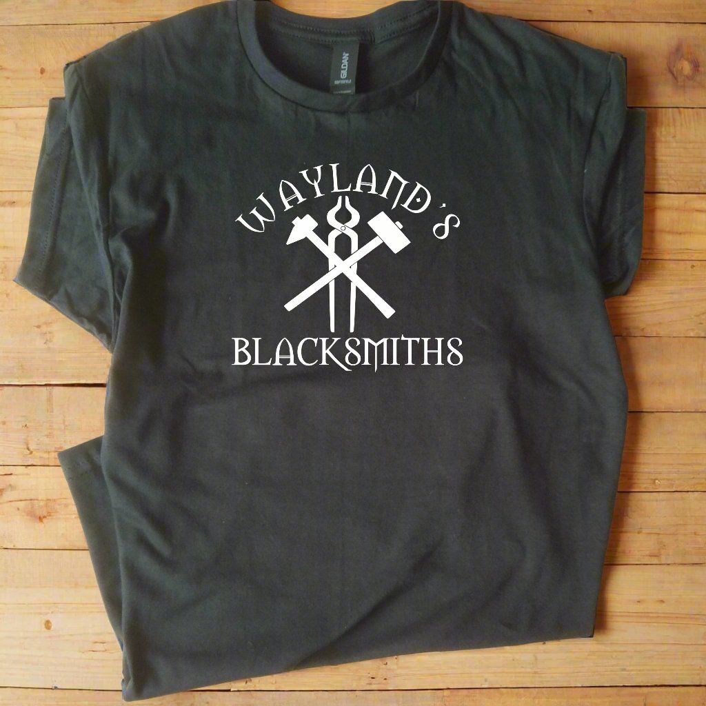 Wayland's Blacksmiths T-Shirt - Saxon God Wayland Smithy, Various Colours