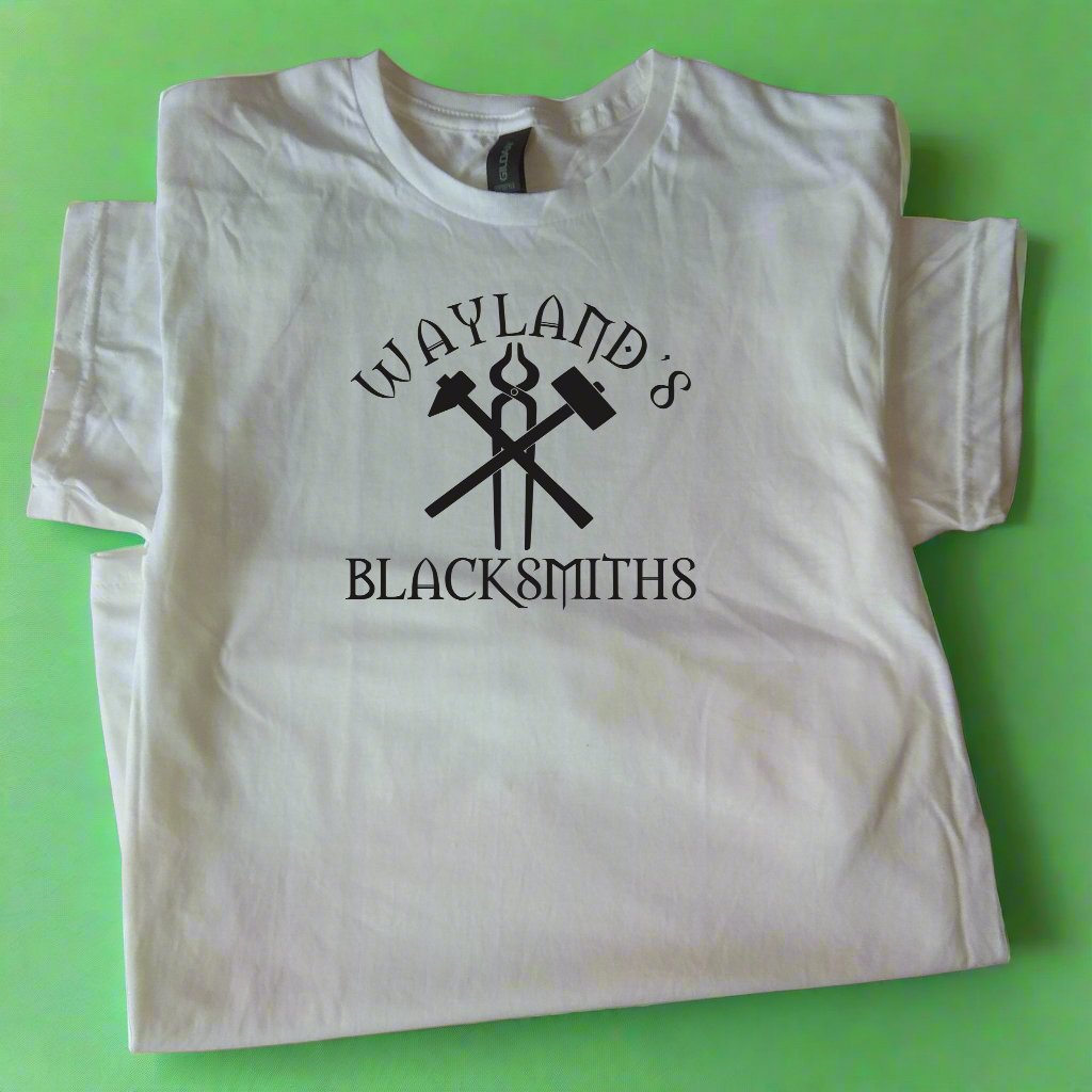 Wayland's Blacksmiths T-Shirt - Saxon God Wayland Smithy, Various Colours
