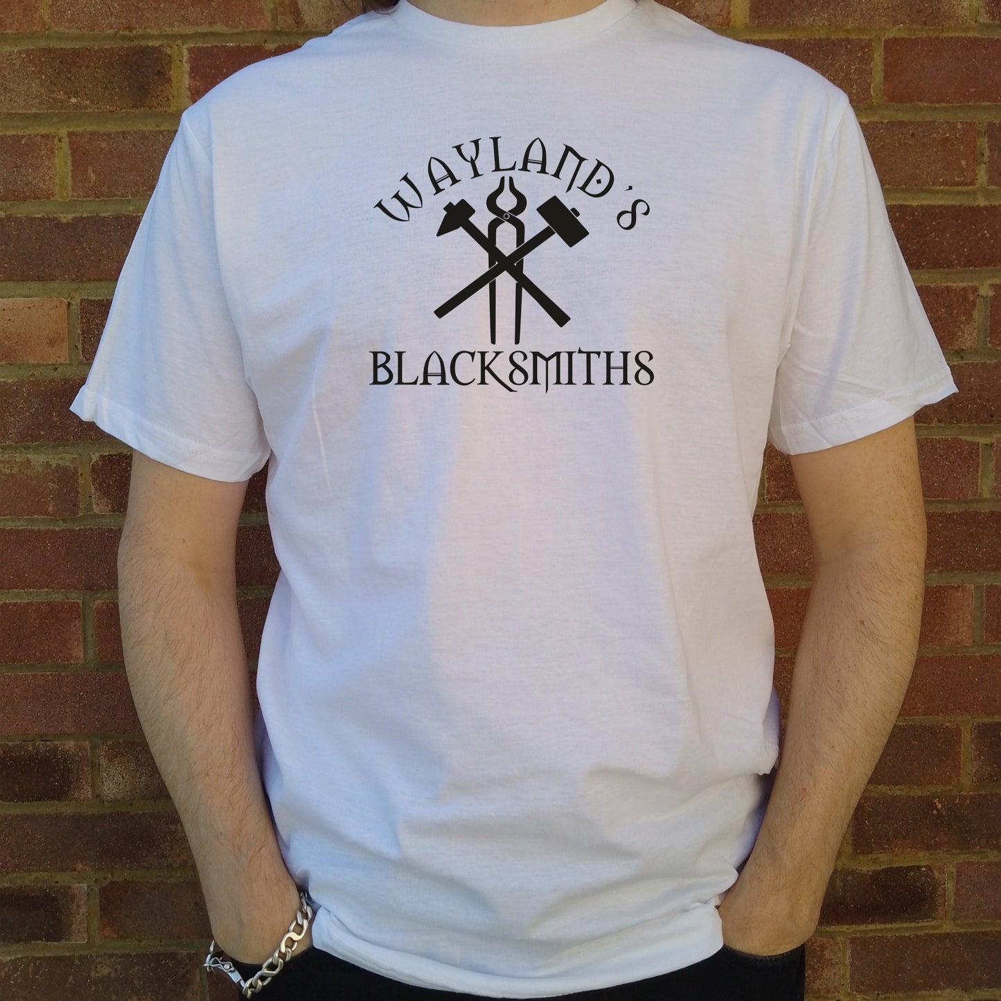 Wayland's Blacksmiths T-Shirt - Saxon God Wayland Smithy, Various Colours