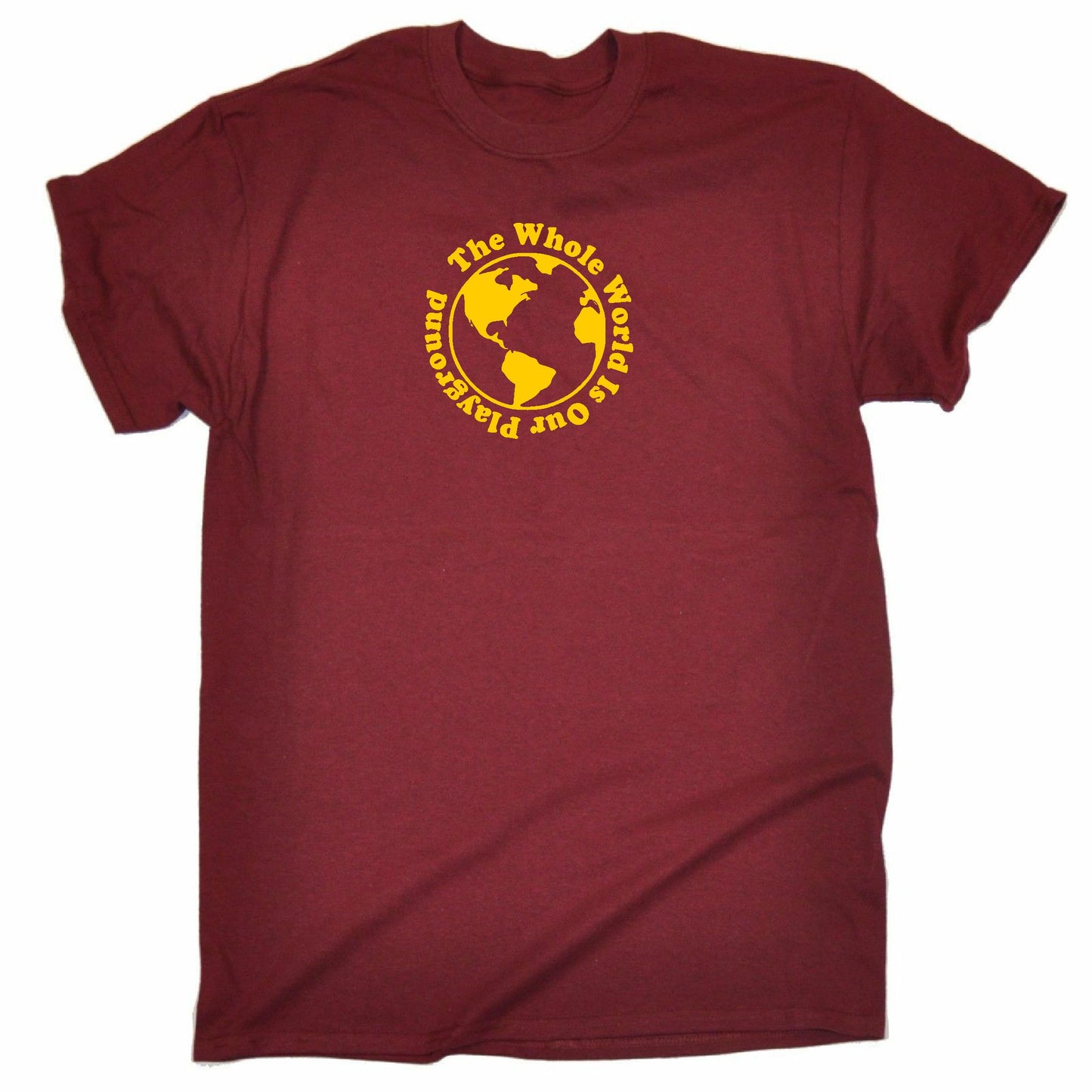 Travel Souvenir T-Shirt - 'The Whole World Is Our Playground', Various Colours