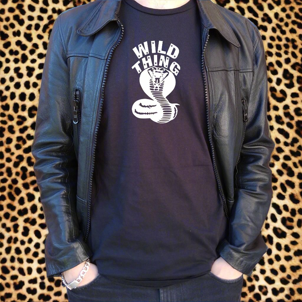 'Wild Thing' Cobra T-Shirt - Retro Rocker Style, Various Colours