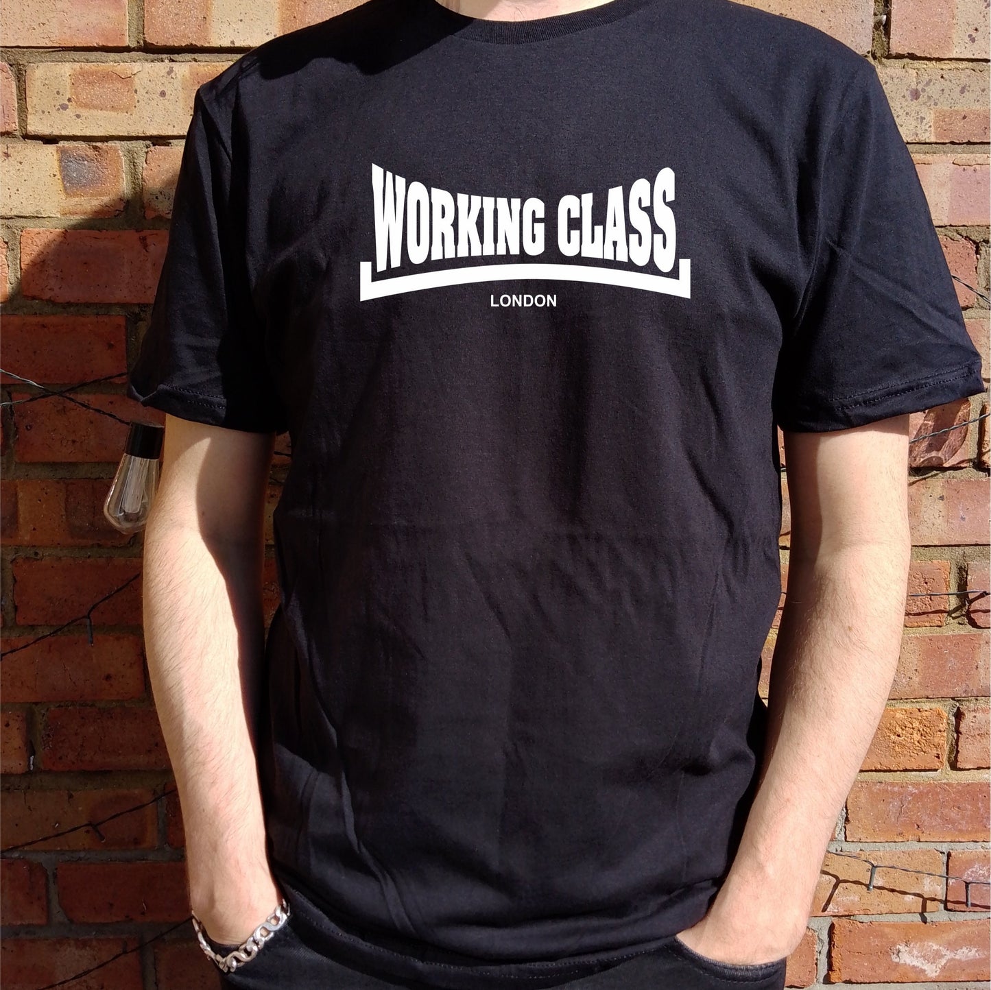 Working Class Logo T-Shirt - Custom Print Town Name, Punk, Various Colours