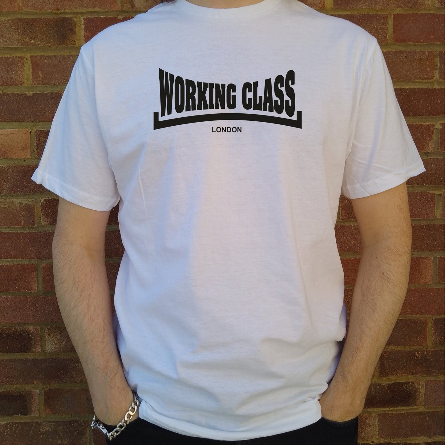 Working Class Logo T-Shirt - Custom Print Town Name, Punk, Various Colours