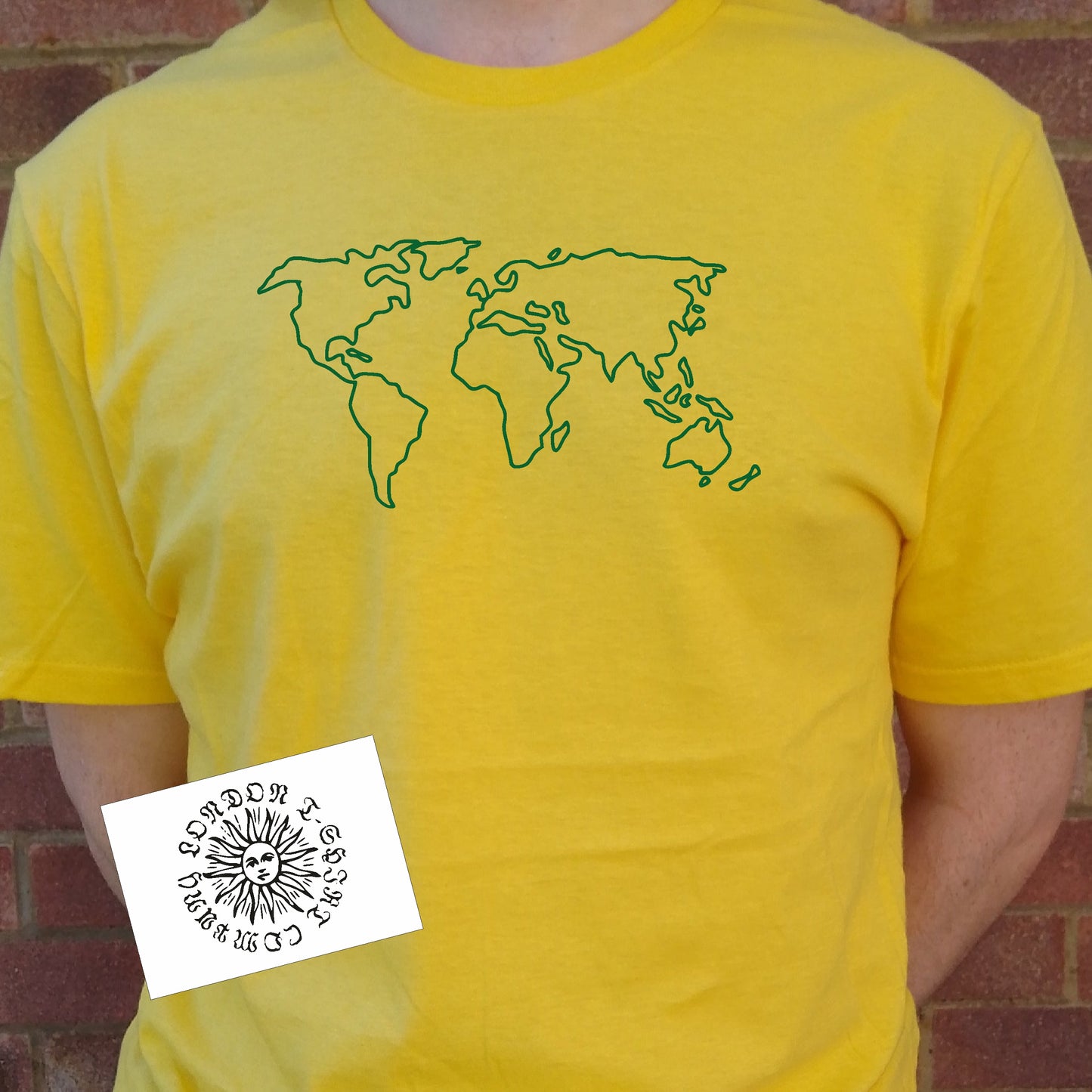 World Map T-Shirt - Geography, Travel Gift, Various Colours