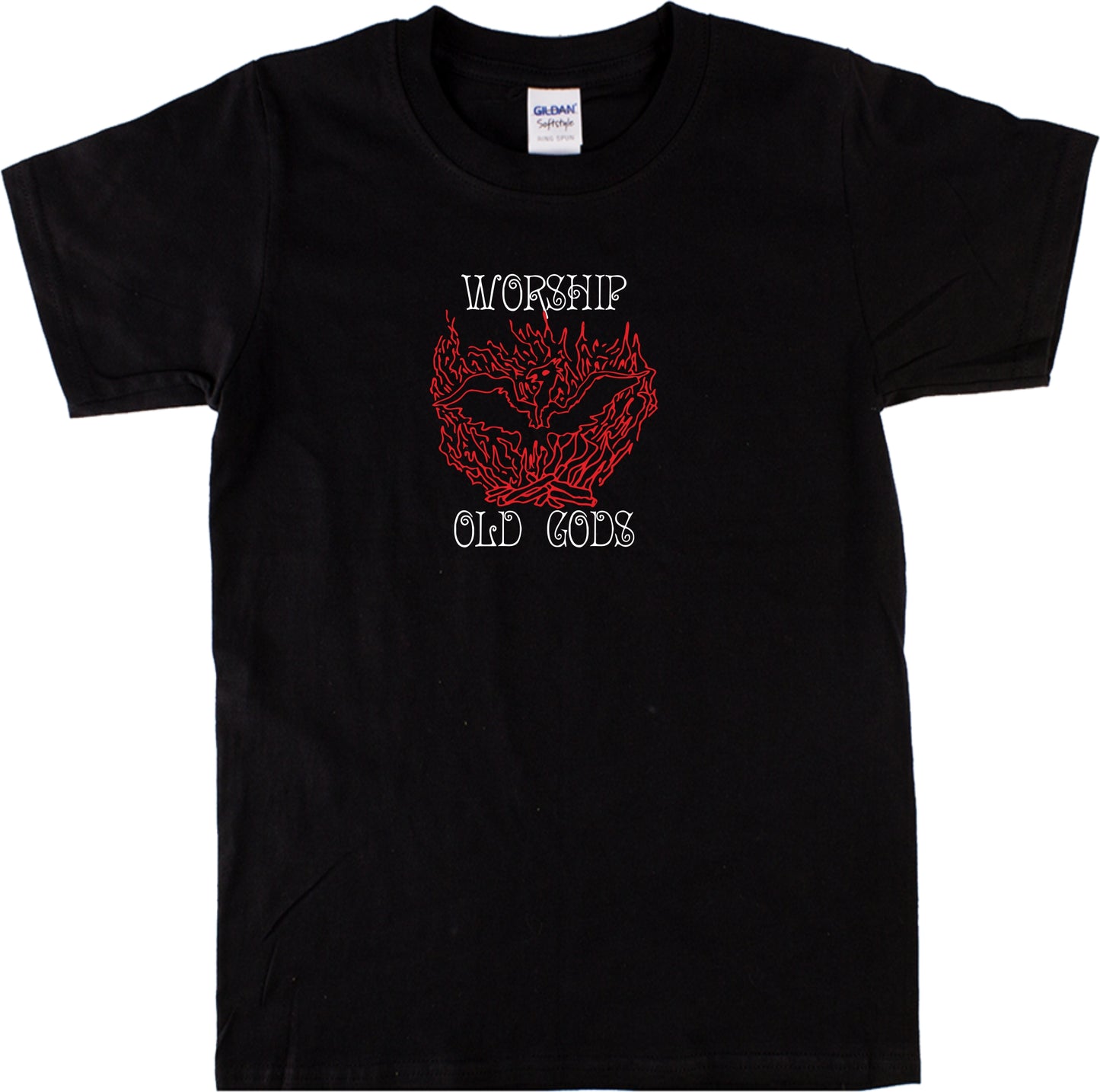 Worship Old Gods T-Shirt - Nature, Phoenix, Pagan, Various Colours