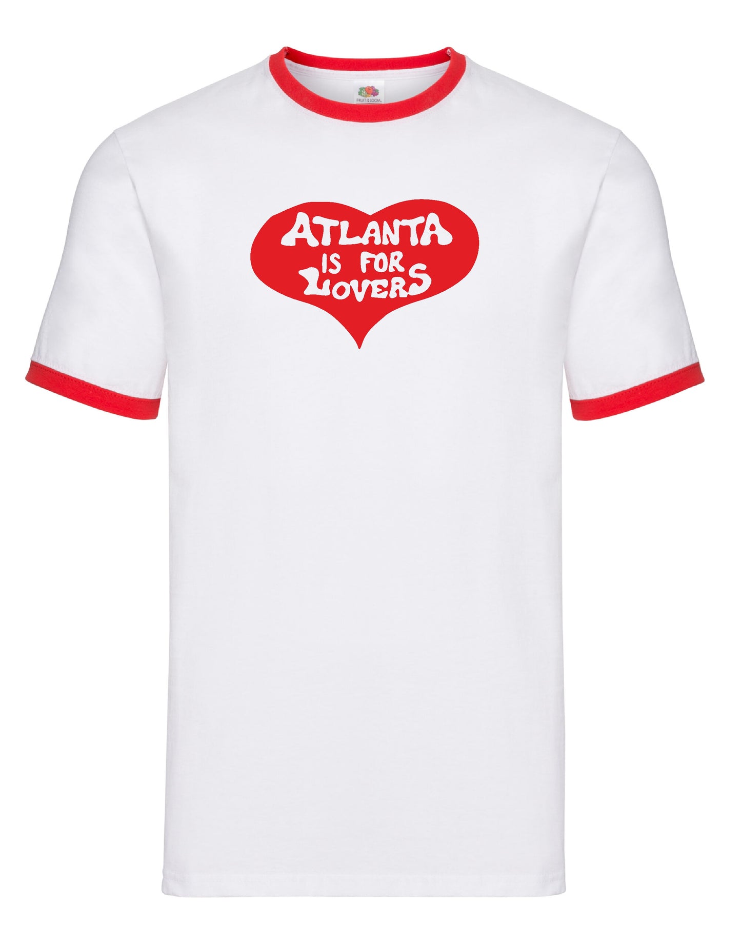 Atlanta Is For Lovers Ringer T-Shirt - Retro 70's Style, Counter Culture, Various Colours