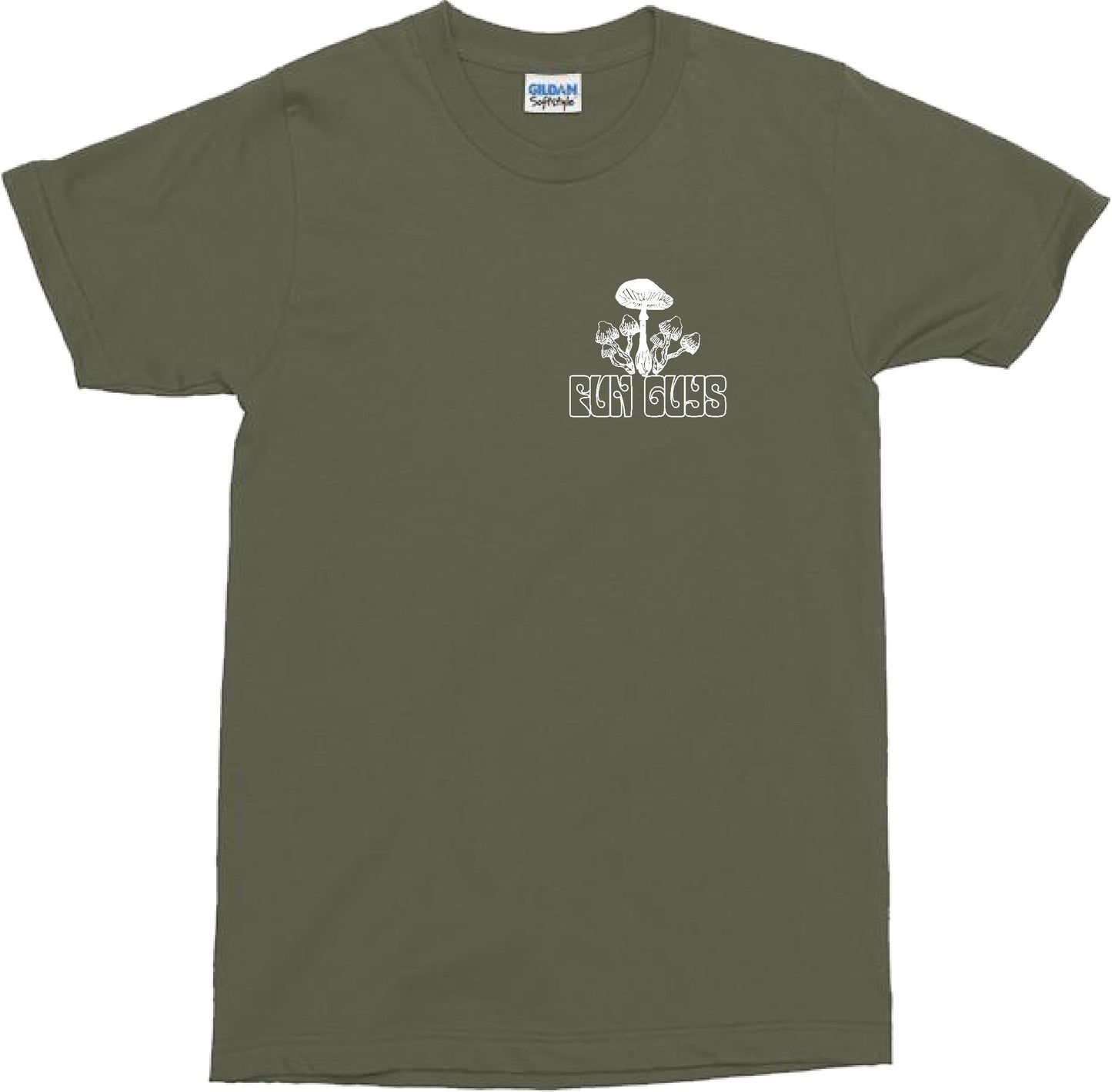 Mushrooms 'Fun Guys' Pocket Logo T-Shirt - Nature, Folk, Mycology, Fungi, Various Colours