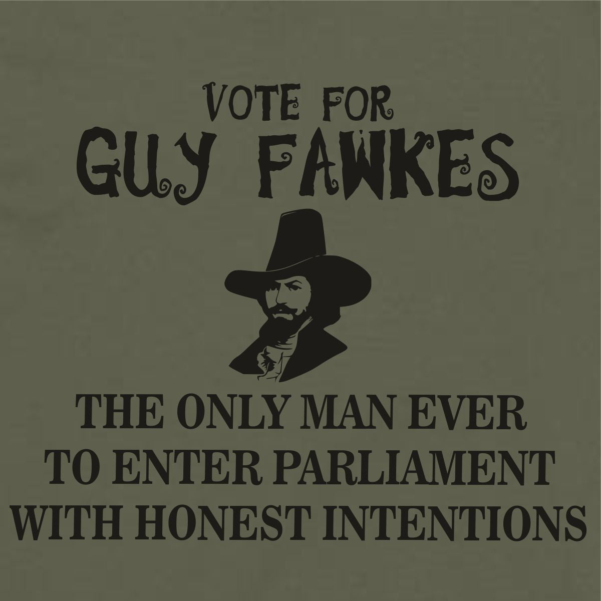 Guy Fawkes T-Shirt - Bonfire Political Protest, S-XXL