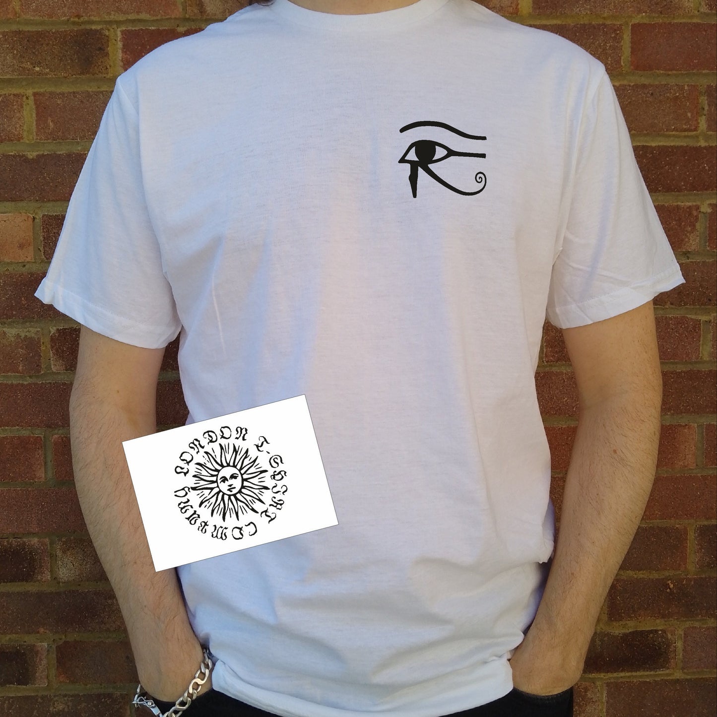 Eye Of Horus Pocket Logo T-Shirt - Egyptian Symbol, Various Colours