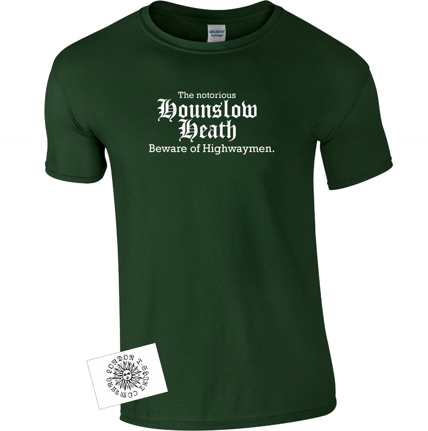 Hounslow Heath T-Shirt: Highwaymen, Old London Souvenir, Alternative Gift, Various Colours