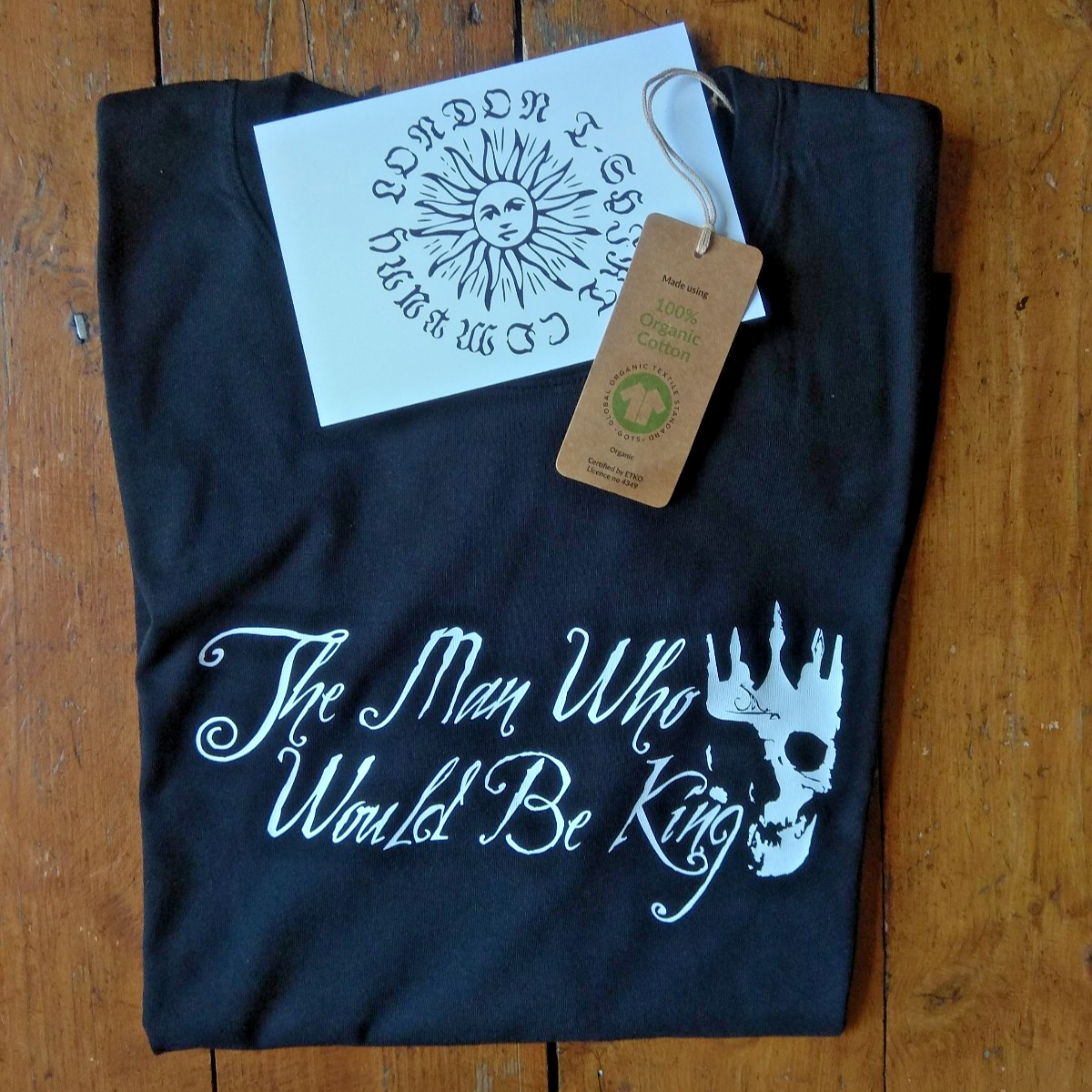 'The Man Who Would Be King' T-Shirt - Organic Cotton, Rudyard Kipling, Various Colours