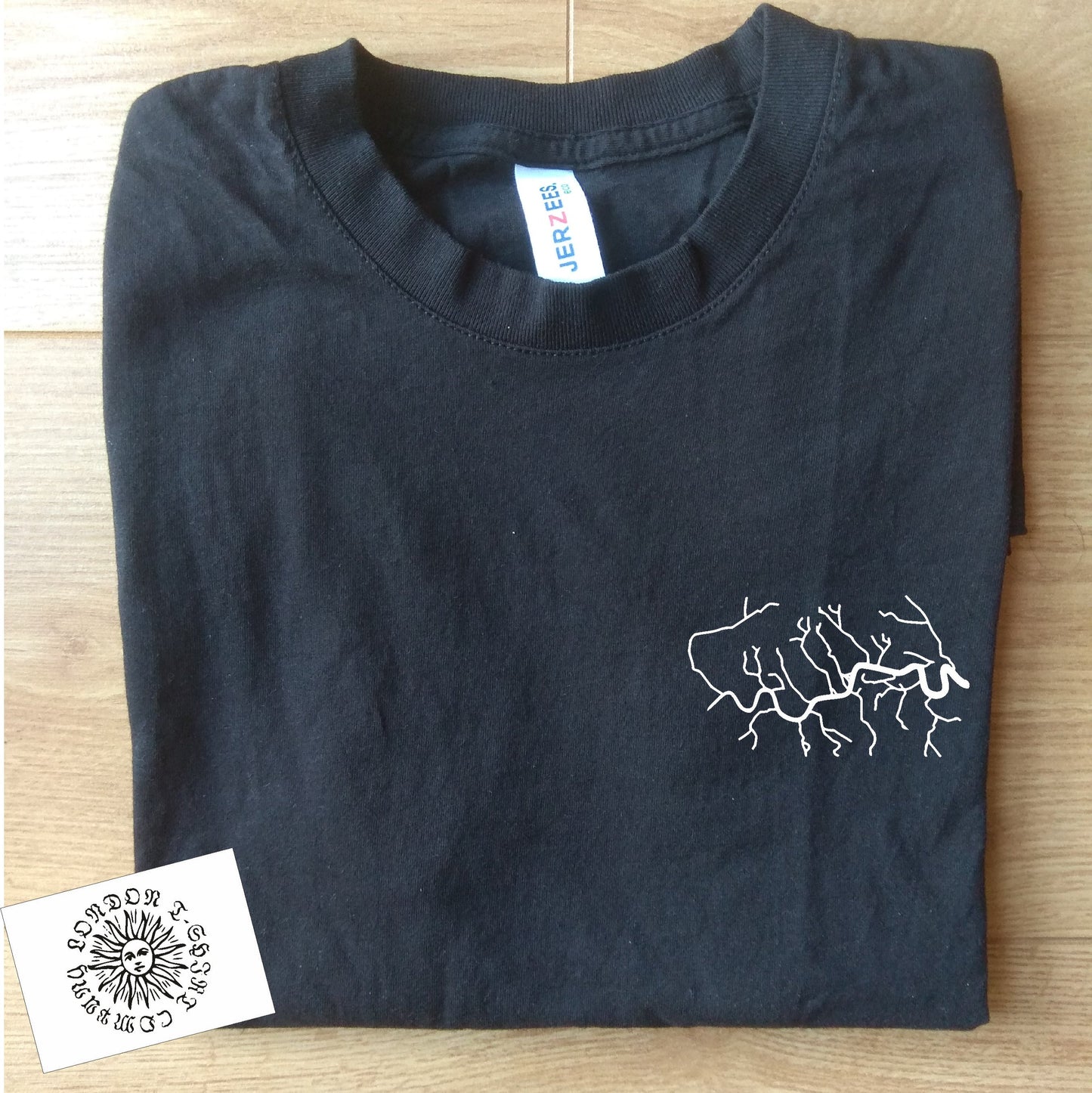 London Rivers Map T-Shirt - Organic Cotton, Souvenir, Various Colours