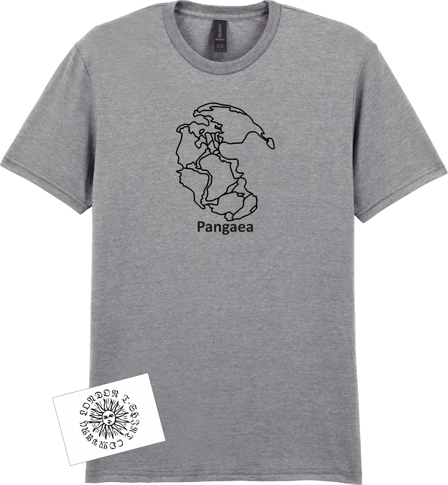 Pangaea T-Shirt - Supercontinent Map, Geography, Travel Gift, Various Colours