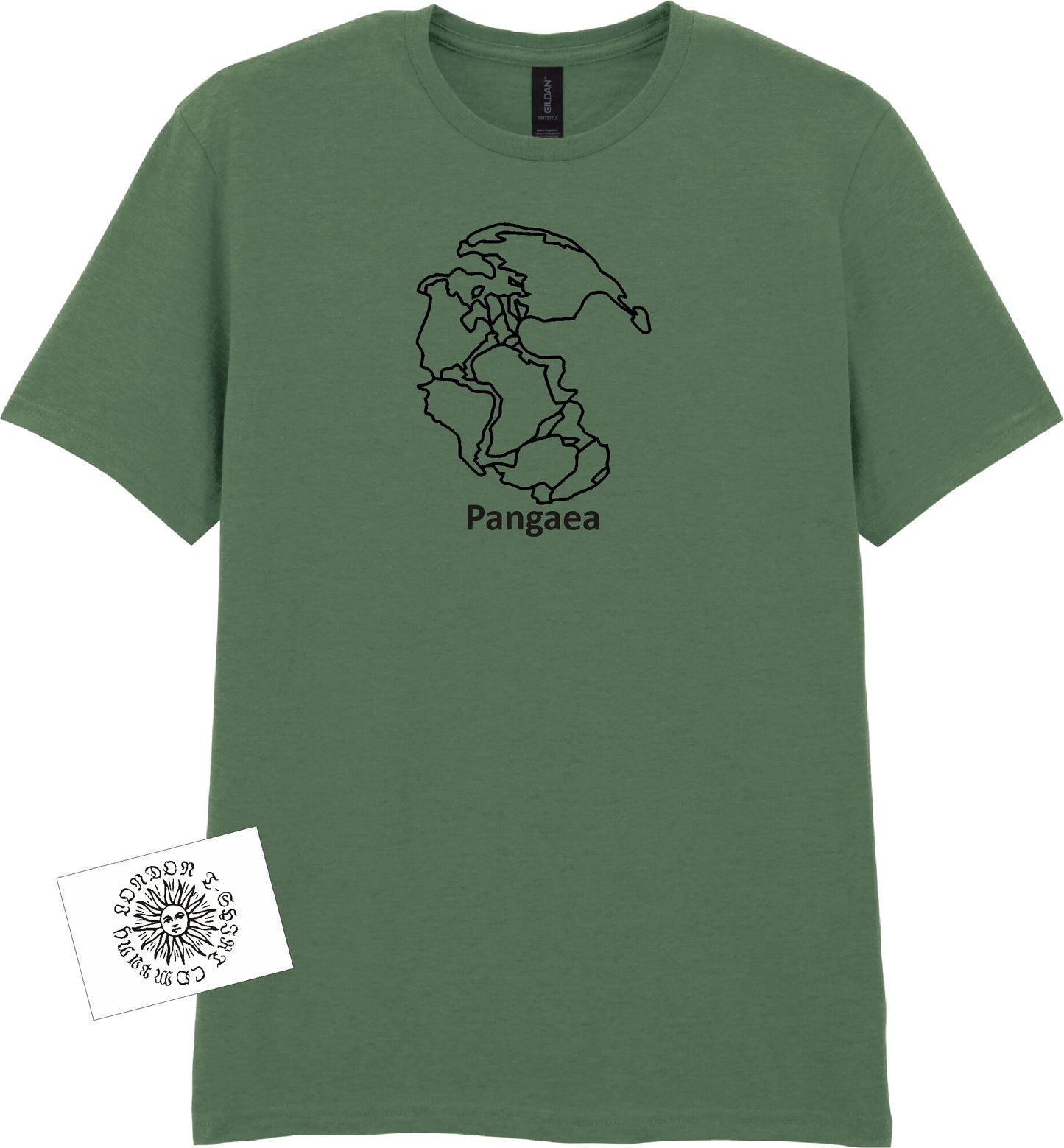 Pangaea T-Shirt - Supercontinent Map, Geography, Travel Gift, Various Colours