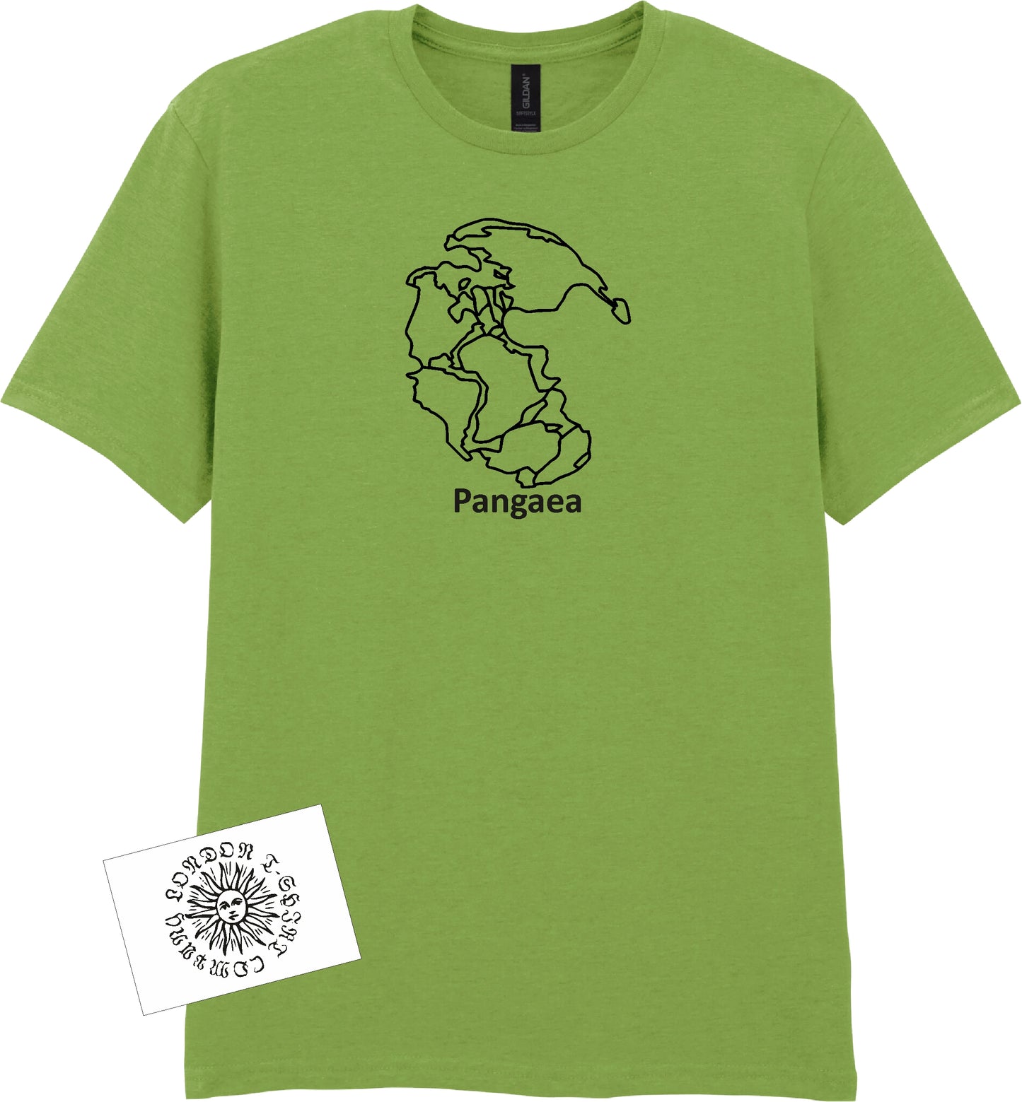Pangaea T-Shirt - Supercontinent Map, Geography, Travel Gift, Various Colours