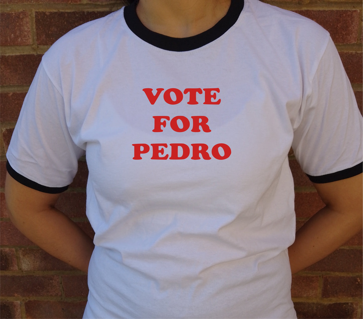 Vote For Pedro T-Shirt - Custom Print, Add Name, Napoleon Dynamite, Indie, S-XXL