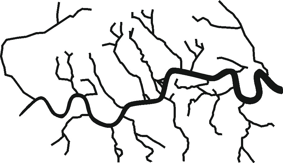 River Westbourne T-Shirt - Subterranean London Souvenir, Various Colours