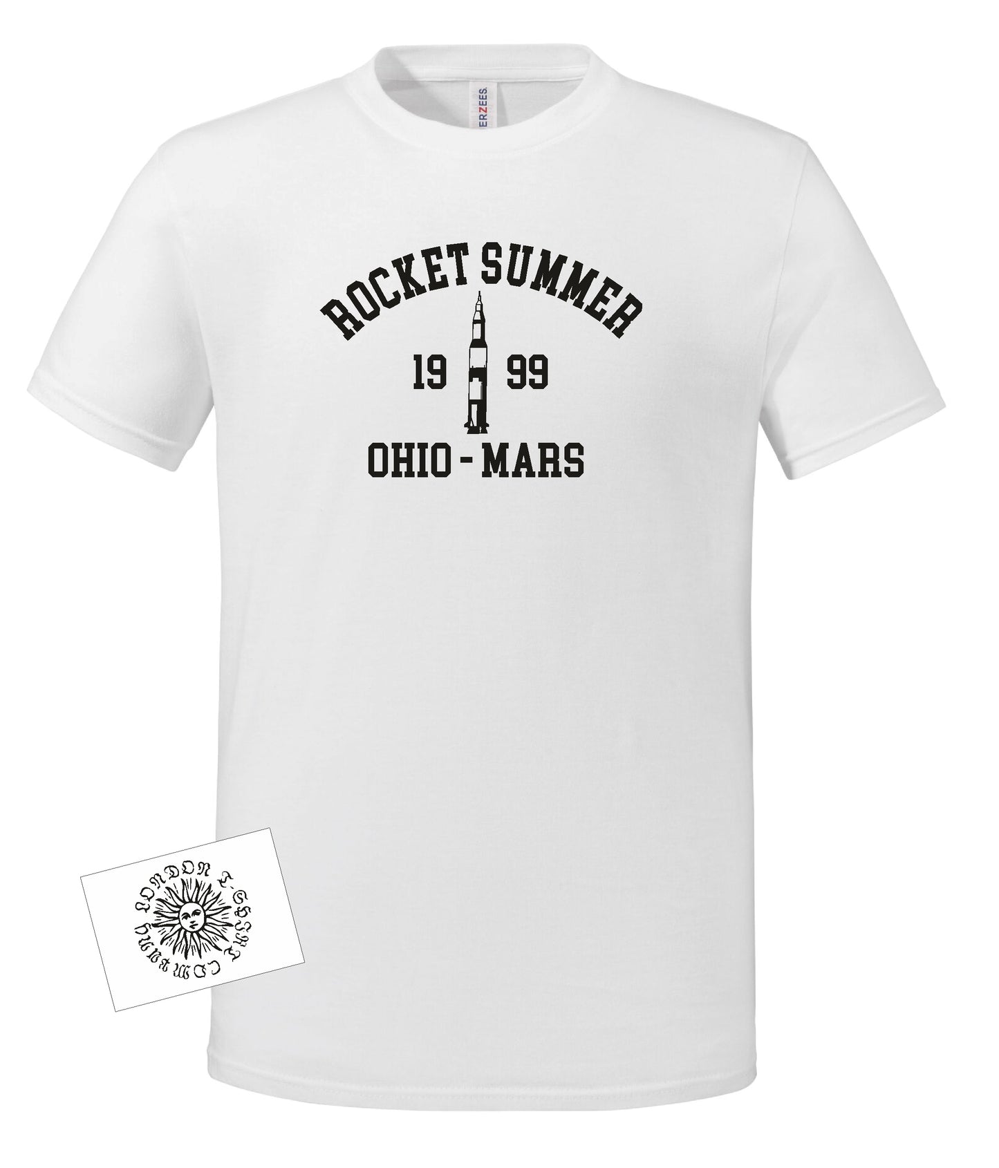 The Martian Chronicles T-Shirt - Organic Cotton, 'Rocket Summer', Ray Bradbury, Sci-Fi, Various Colours