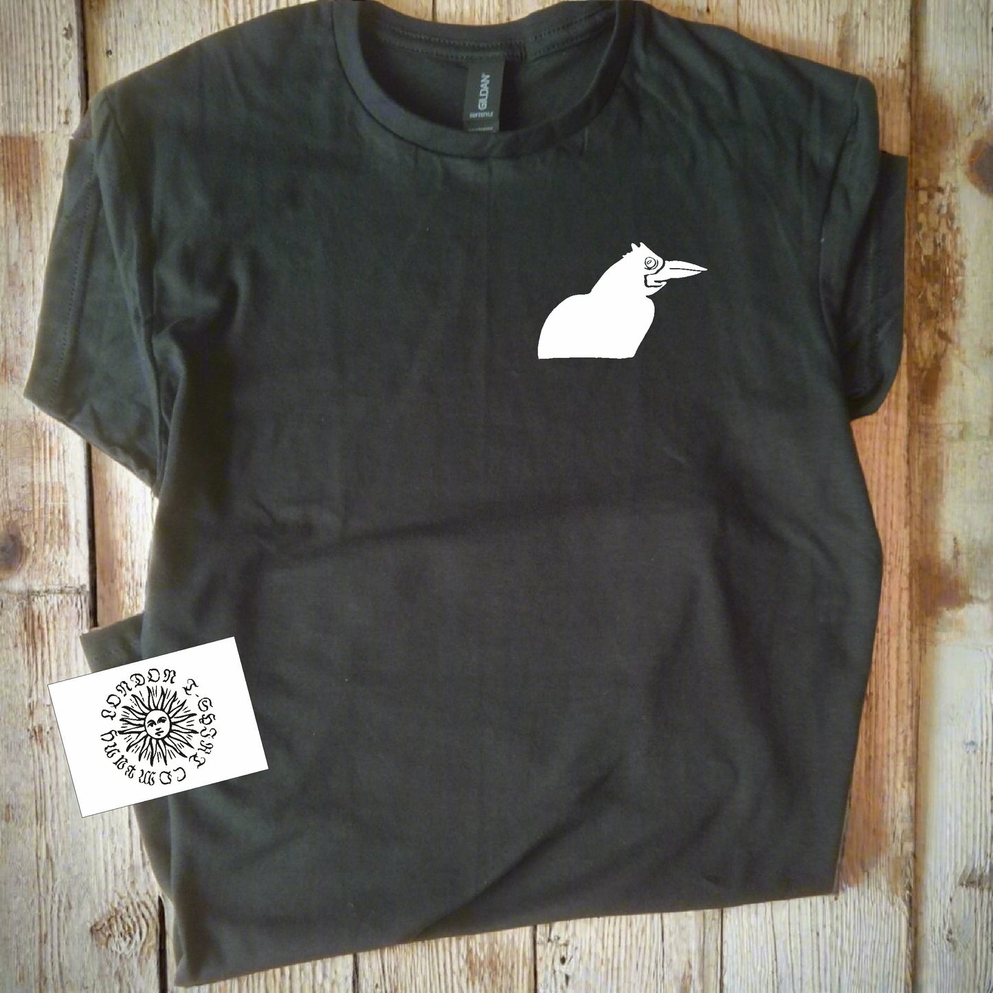 Rook T-Shirt - Crow Bird Sketch, Various Colours