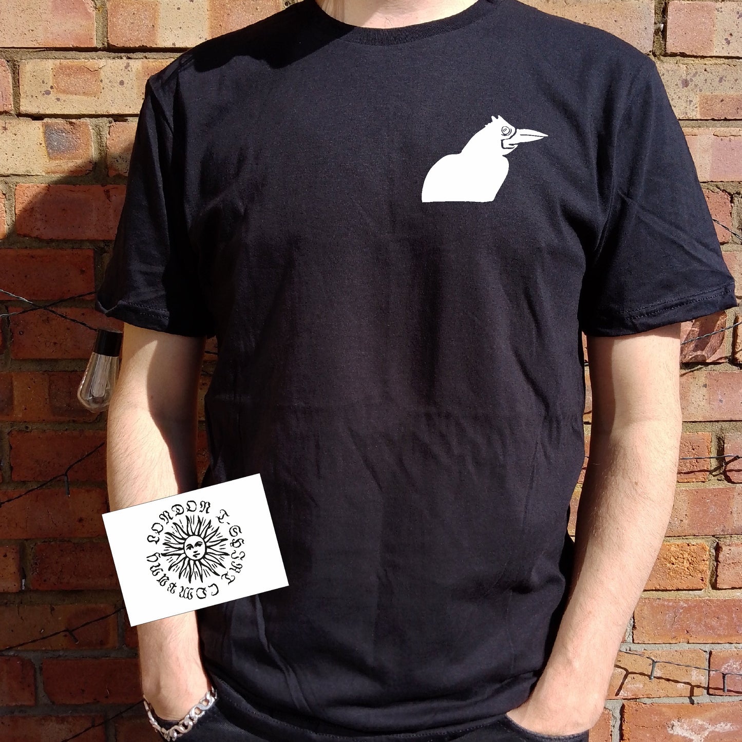 Rook T-Shirt - Crow Bird Sketch, Various Colours