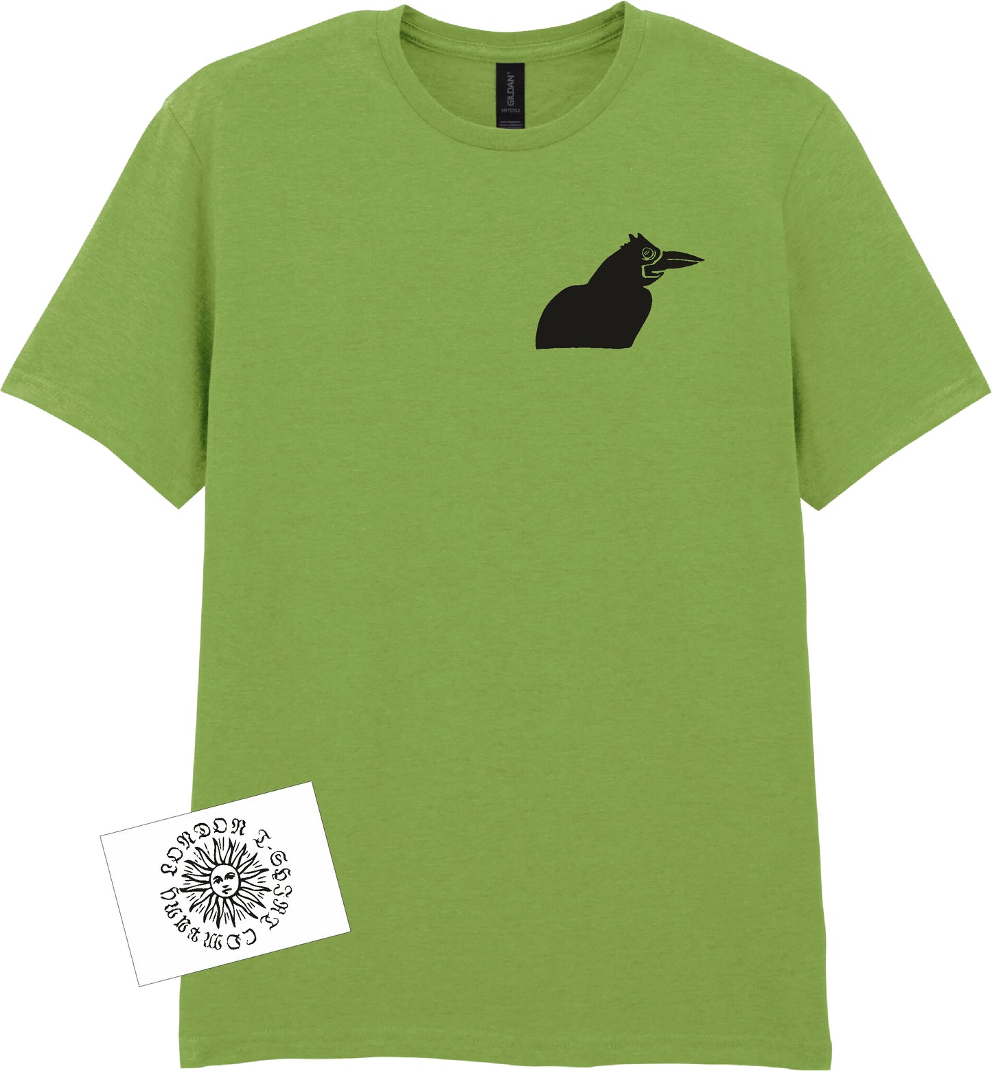 Rook T-Shirt - Crow Bird Sketch, Various Colours