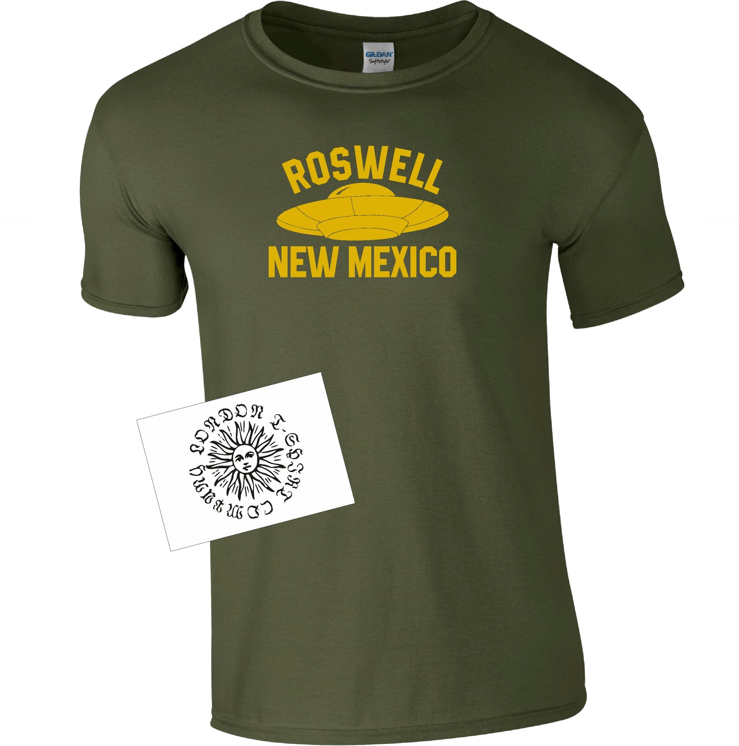 Roswell Souvenir T-Shirt - New Mexico, UFO, Alien, Various Colours