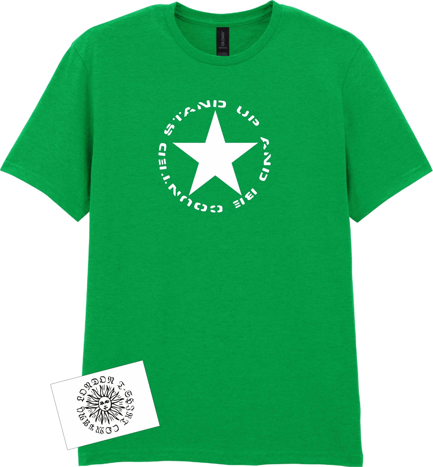 Stand Up And Be Counted T-Shirt - Star Print Protest Top, Various Colours