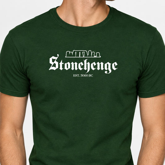Stonehenge Souvenir T-Shirt - 3000 BC, Megalithic Stone Monument, Various Colours