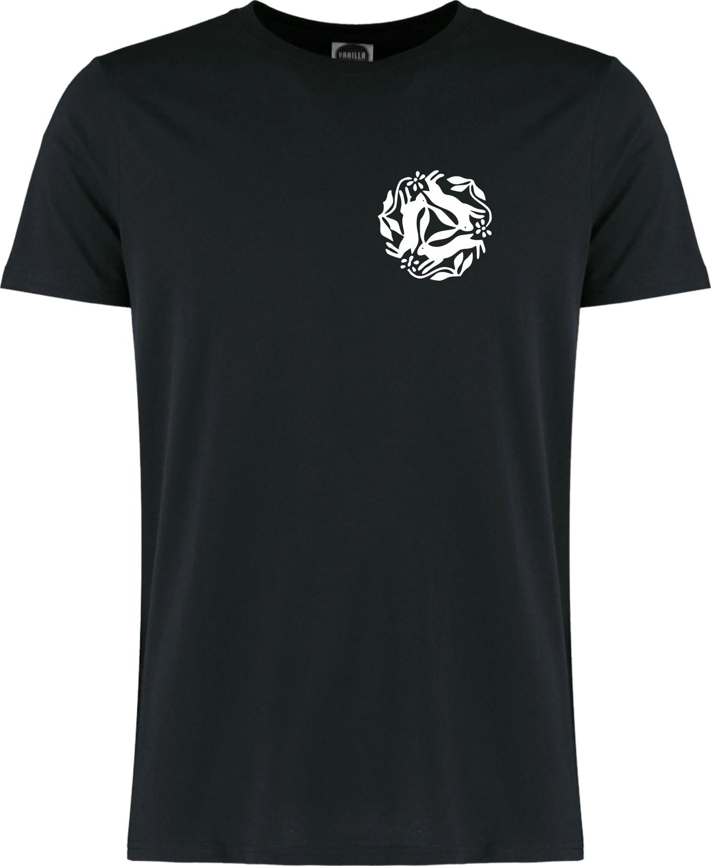 Three Hares T-Shirt - Nature, Ancient Folklore, S-XXL, Organic Cotton