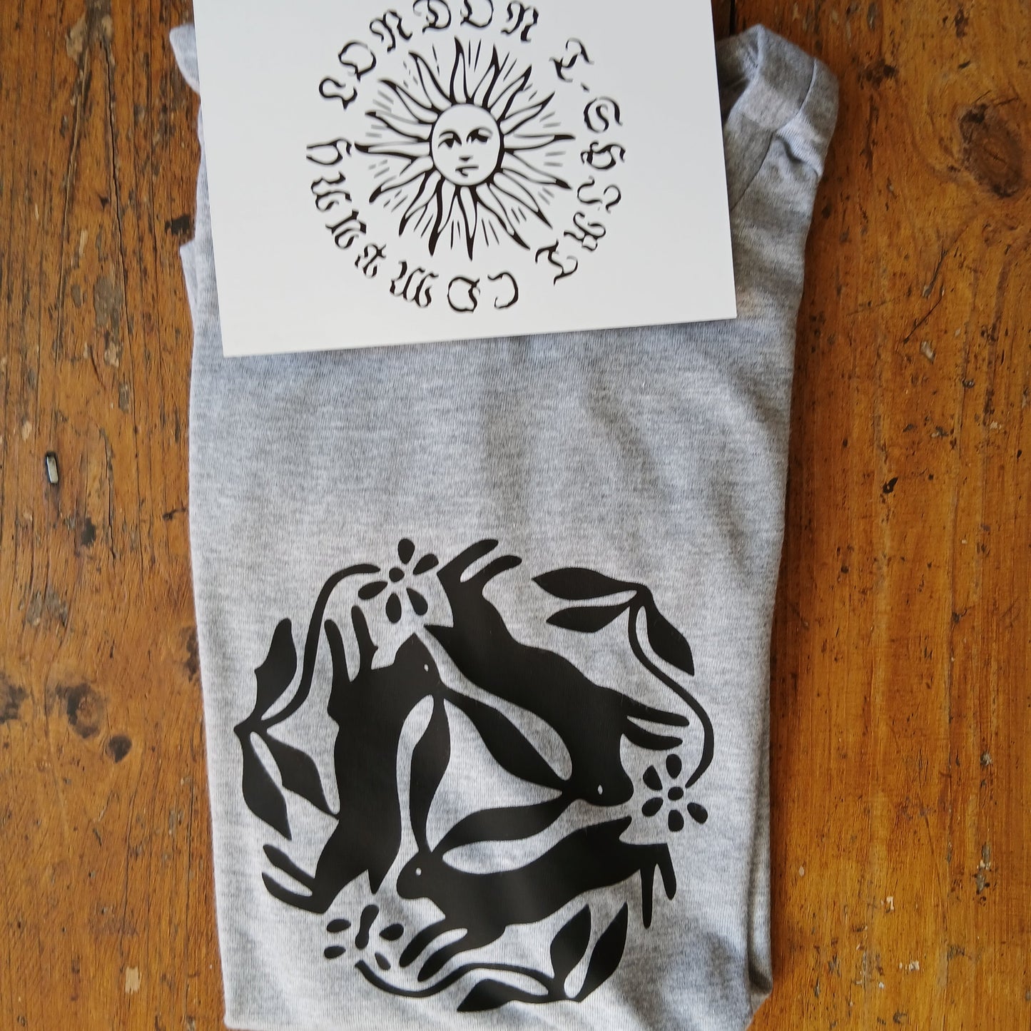 Three Hares T-Shirt - Ancient Folklore, Folk, Lore Of The Land, S-XXL