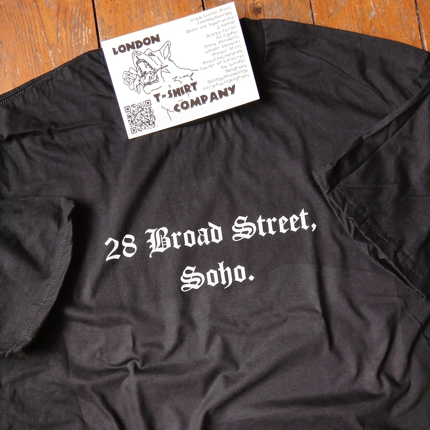 William Blake T-Shirt - 28 Broad Street, Soho, London Souvenir, S-XXL