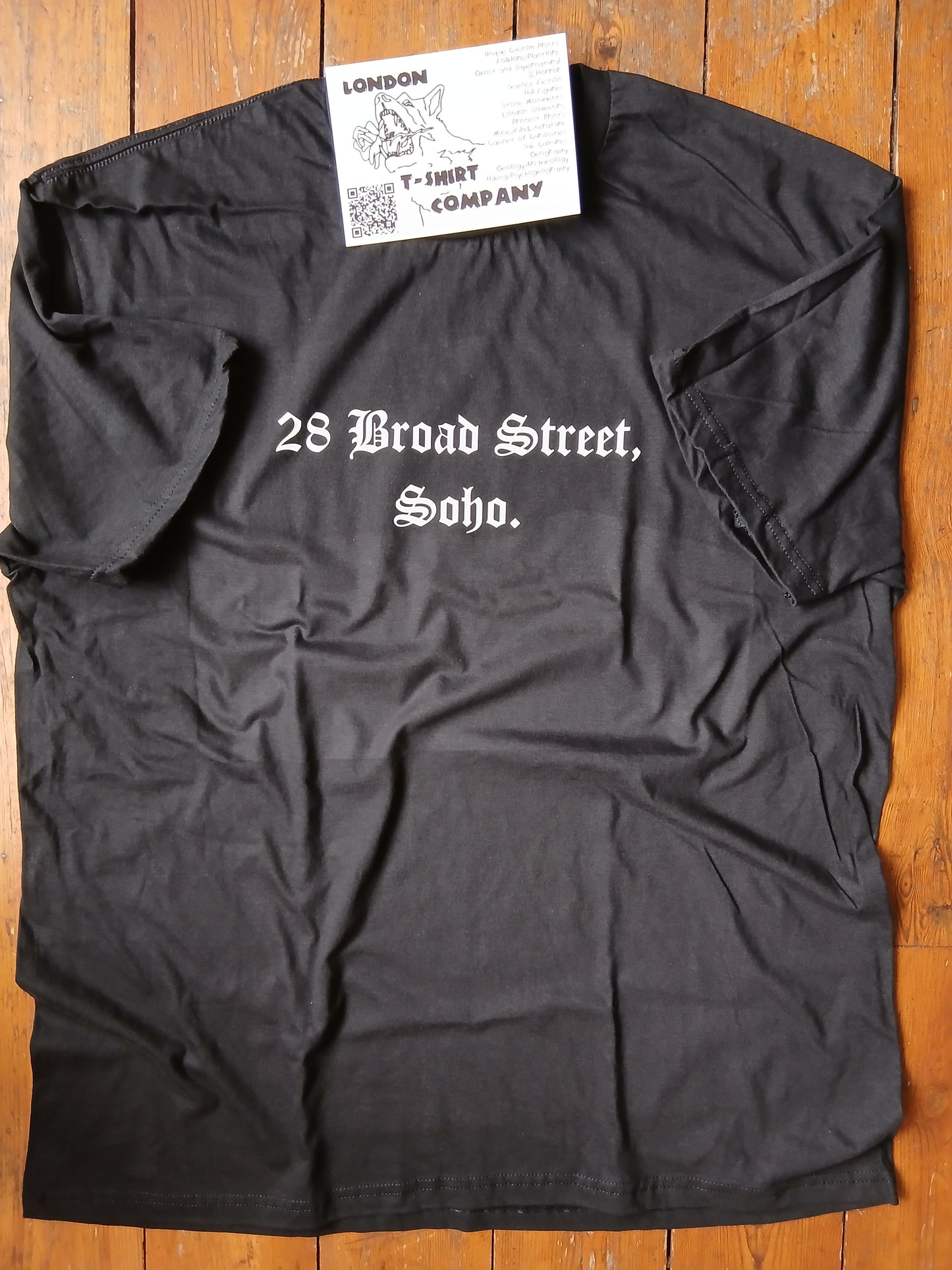 William Blake T-Shirt - 28 Broad Street, Soho, London Souvenir, S-XXL