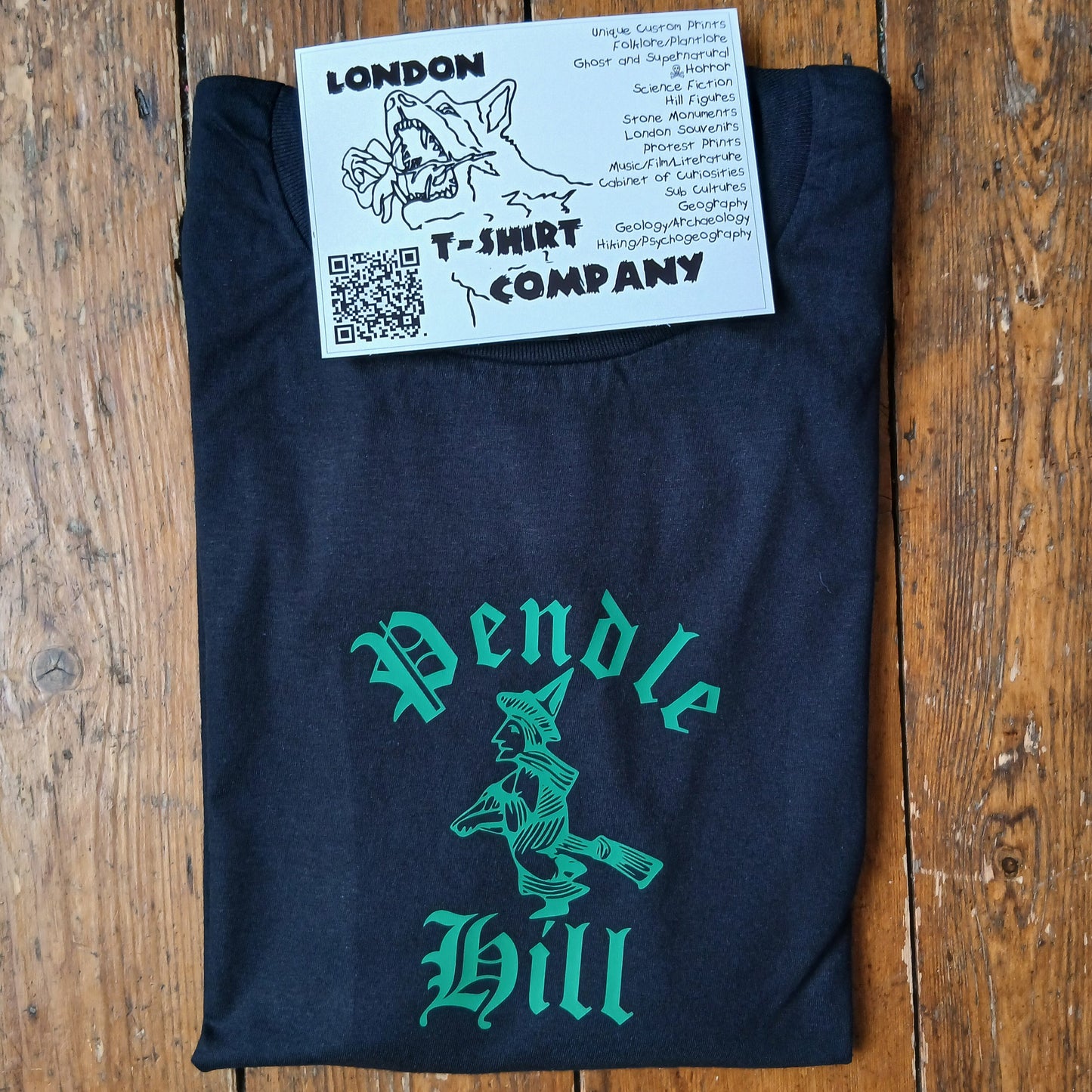 Pendle Hill T-Shirt - Witch Folklore, Lancashire Souvenir, Various Colours