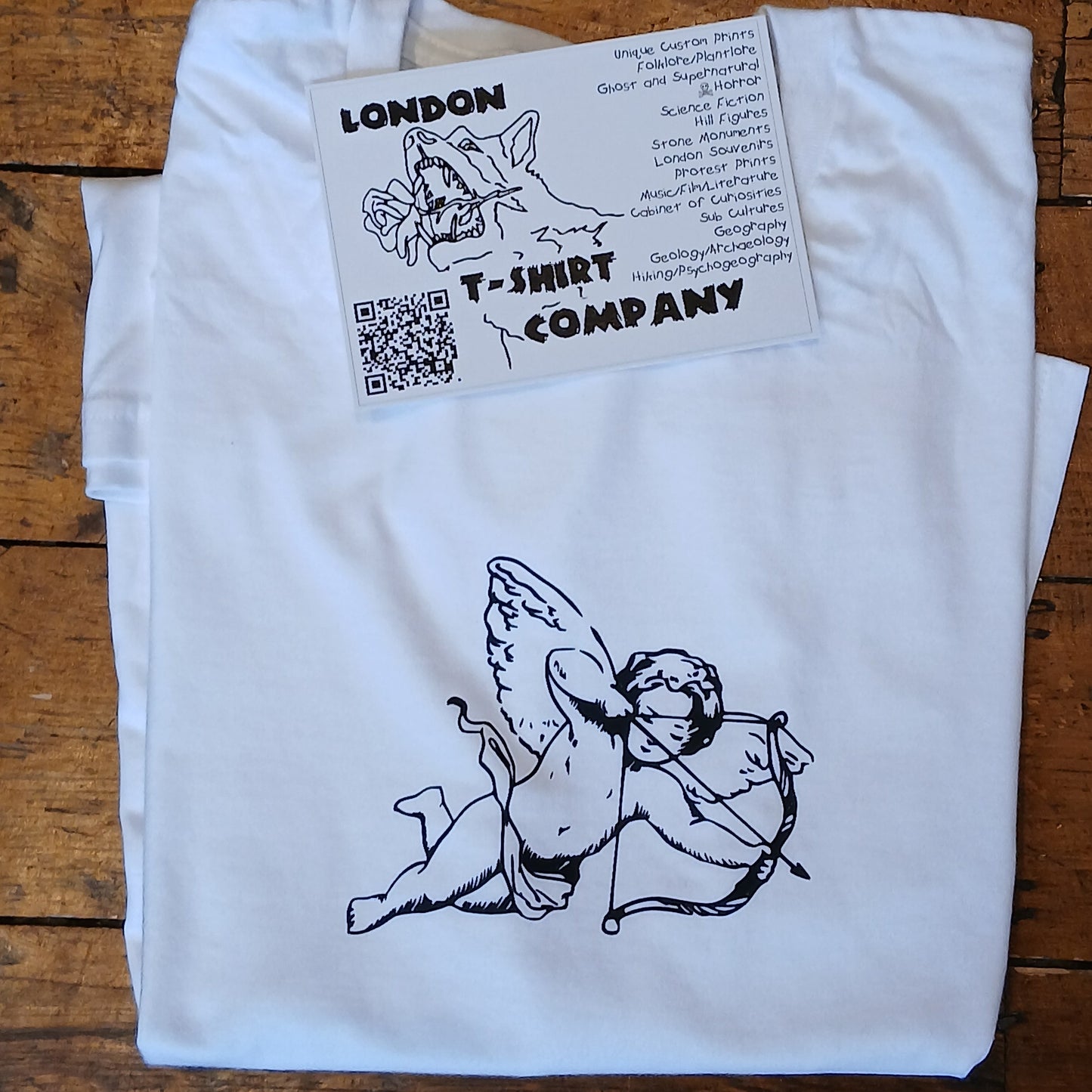 Cupid T-Shirt - Love, Folklore, Tattoo Style, Various Colours
