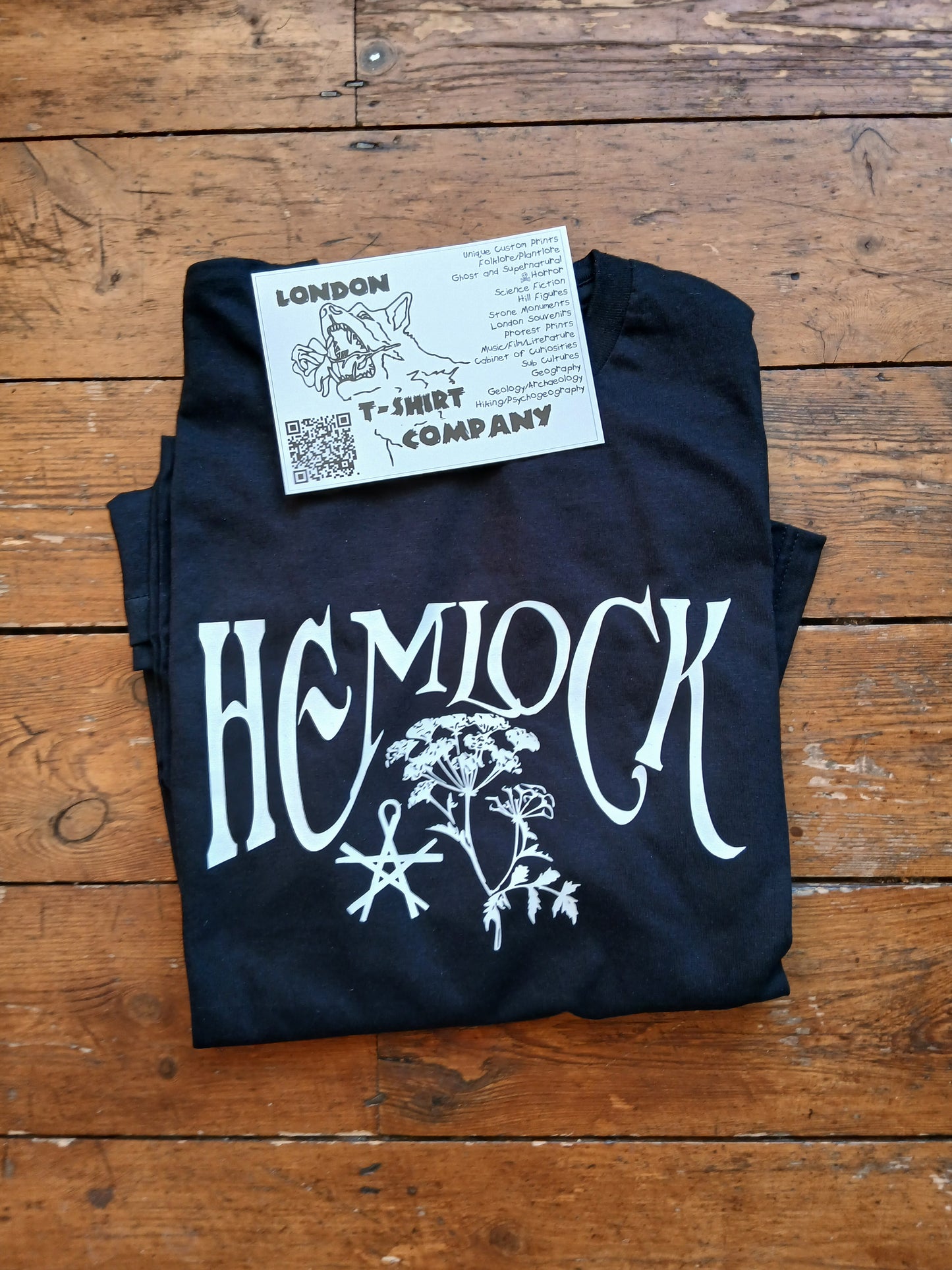 Hemlock T-Shirt - Plant Lore, Witchcraft, Gothic Botany, Various Colours